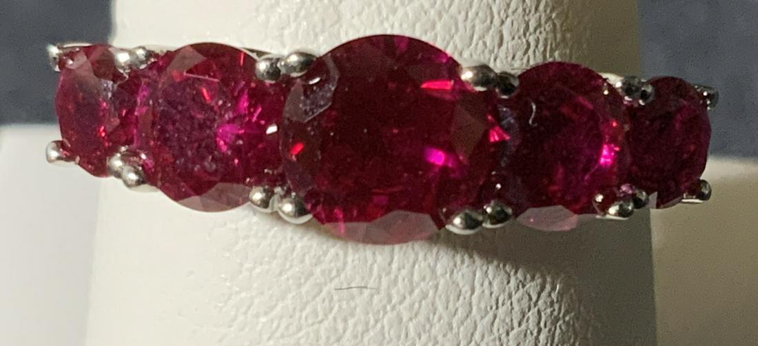 STAEUR Sterling Silver Ruby Ring, Jewelry: STAEUR Sterling Silver Ruby Ring, size: 8, inscriptions read ‘Stauer 925’, total weight: ,10 ozt, some surface wear but overall in good condition, Stauer, Sterling silver, Ruby, ring, jewelry, wea