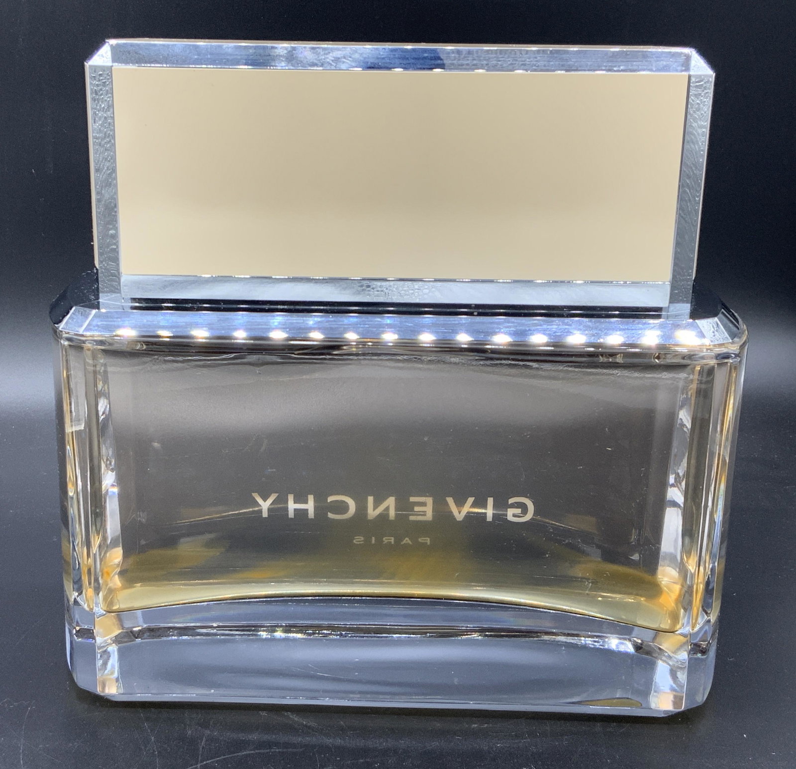 Givenchy Dahlia Noir Eau de Parfum Display Bottle: Givenchy Dahlia Noir Eau de Parfum Display bottle, bottle comes from the display windows of Lord & Taylor NYC’s Flagship 5th Ave. store, filled with preserved treated water so it does not mold or di