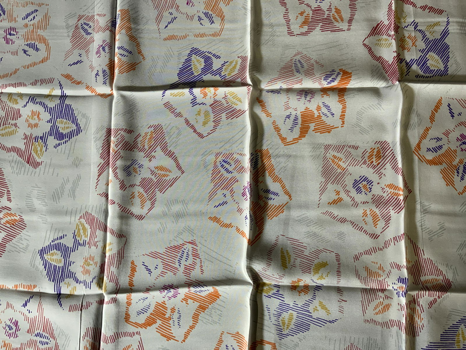 JEAN CHARLES BROUSSEAU Floral Scarf: JEAN CHARLES BROUSSEAU Floral Scarf, comes in original packaging, never used, inscription reads ‘Jean Charles Brousseau Ombré Rose, measures 32 x 30 3/8 inches, Jean Charles Brousseau, scarf, shawl