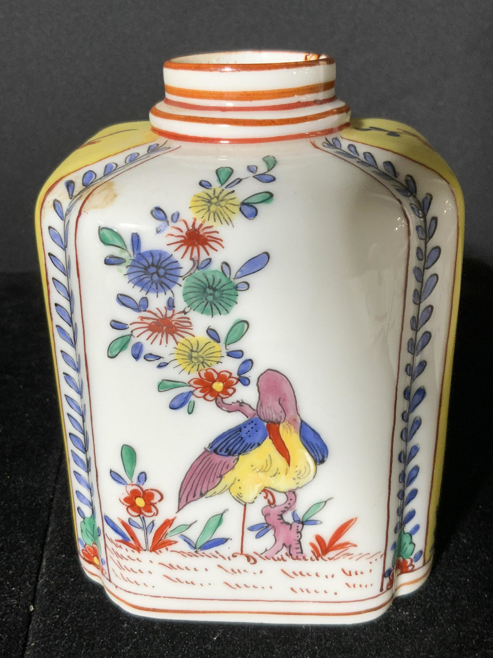 Lot 3 Signed Porcelain Vessels, DRESDEN & More: Three white porcelain vessels crafted and signed by various makers. The smallest vessel reads LIMOGES on the underside. The pierce has twin handles with floral motifs & birds decorating its surface. S