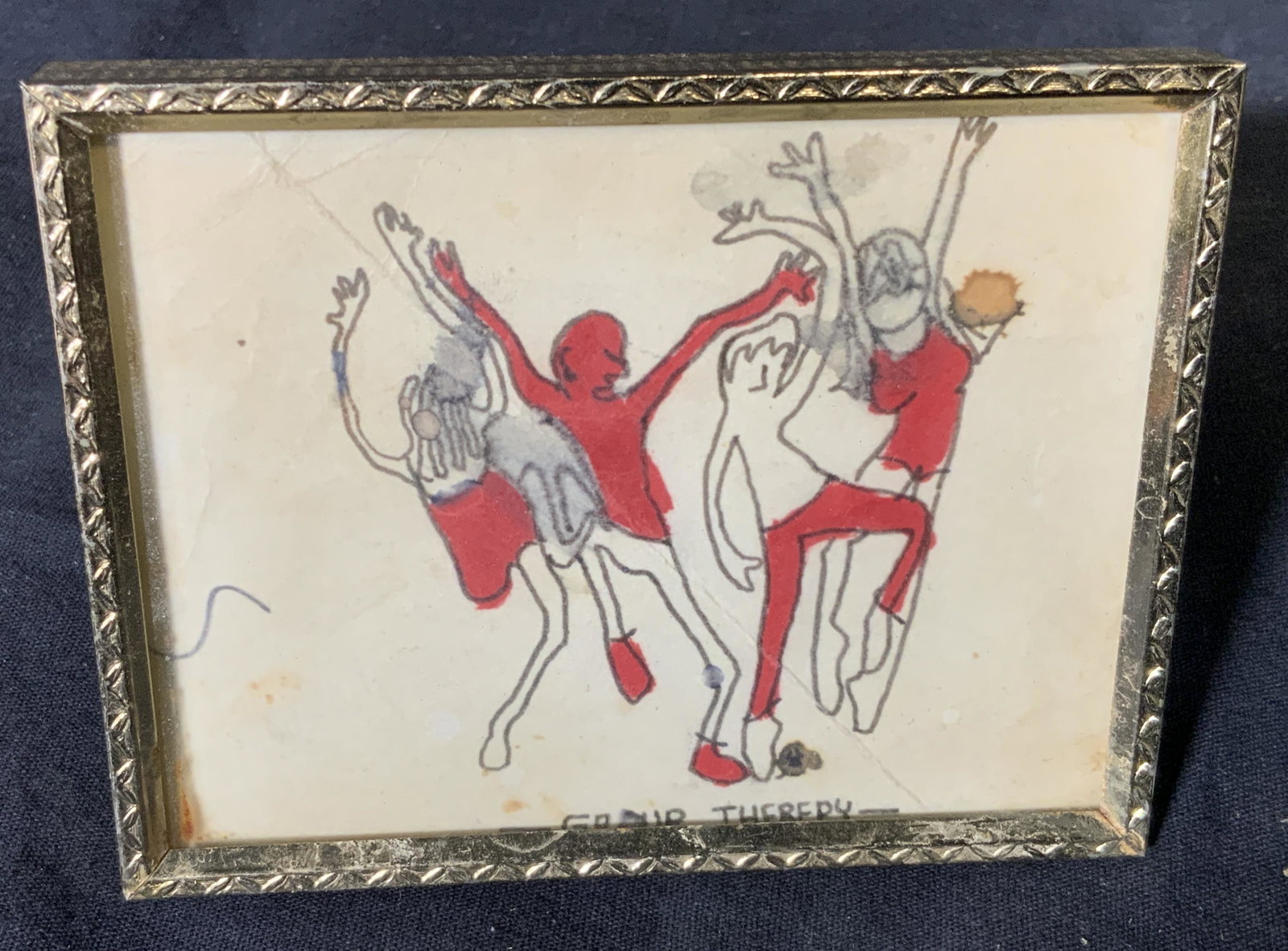 Group Lot 3 Gold Toned Frames: Group lot 3 gold toned frames, each frame has old display photos in them, the largest of the group measures 8.25 inches by 6.25 inches, some scuffs to frames and glass, Group lot, frame, picture frame
