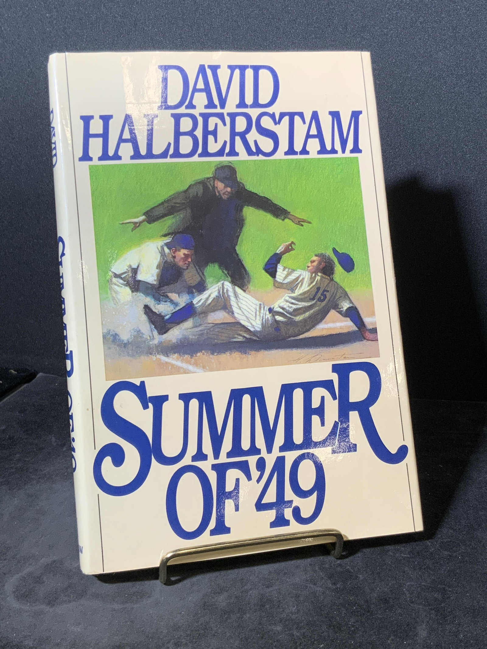 Vintage DAVID HALBERSTAM Summer of ‘49 Book: A hardcover book titled SUMMER OF ‘49. Written by David Halberstam. Published by William Morrow, C. 1989. Approx. 9.5H x 6W in. This item was generously donated by Regis Philbin’s family and was t
