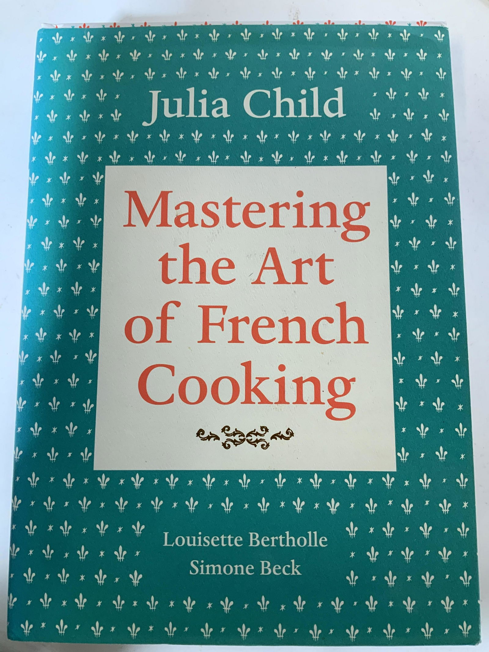 Mastering the Art of Cooking, Julia Child: A gift to Joy Philbin, Mastering the Art of Cooking by Julia Child, Louisette Bertholle, and Simone Beck. Signed Joy- Christmas 2009 Fondly Anne. Book reprinted Alfred A Knopf 2009. 10 x 7.25 x 1.5 in
