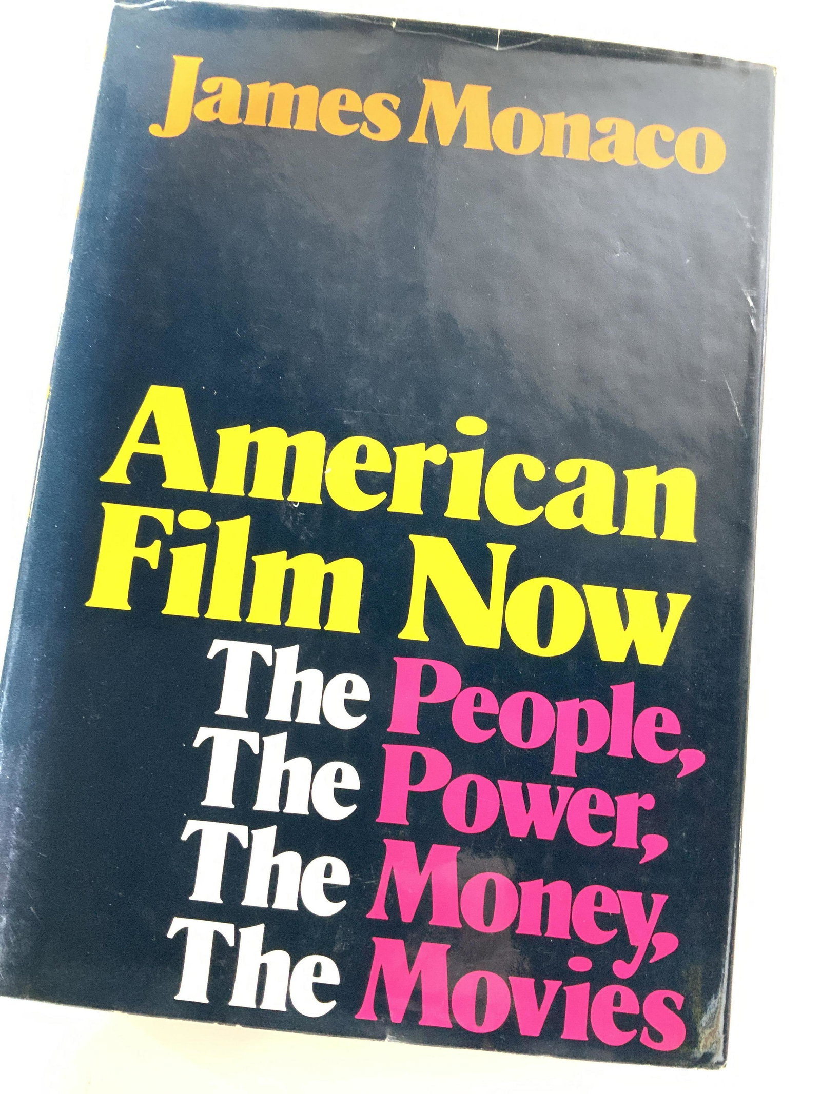 Signed James Monaco AMERICAN FILM NOW: Signed By James Monaco, book titled American Film Now - The People, The Power, The Money, The Movies. New York, Oxford University Press 1979. Book measures 9 3/8 x 6.5 x 1 in. This item was generously