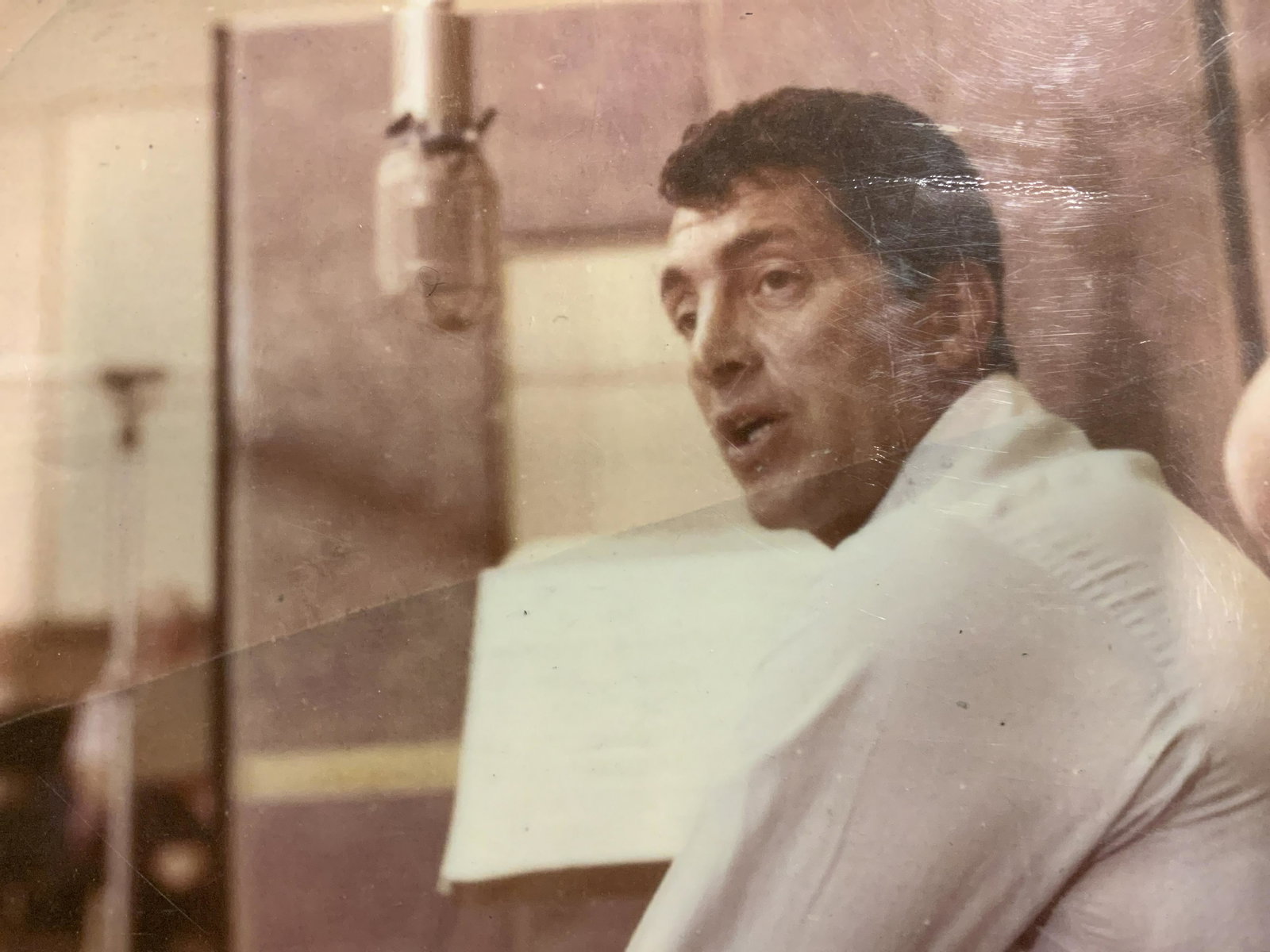 Photograph of Dean Martin: Photograph of Dean Martin, paper affixed to reverse reads ‘Regis, I hope you enjoy this shot! I know how much you love Dean Martin and I wanted to share this with you today, This photo is a copy of 