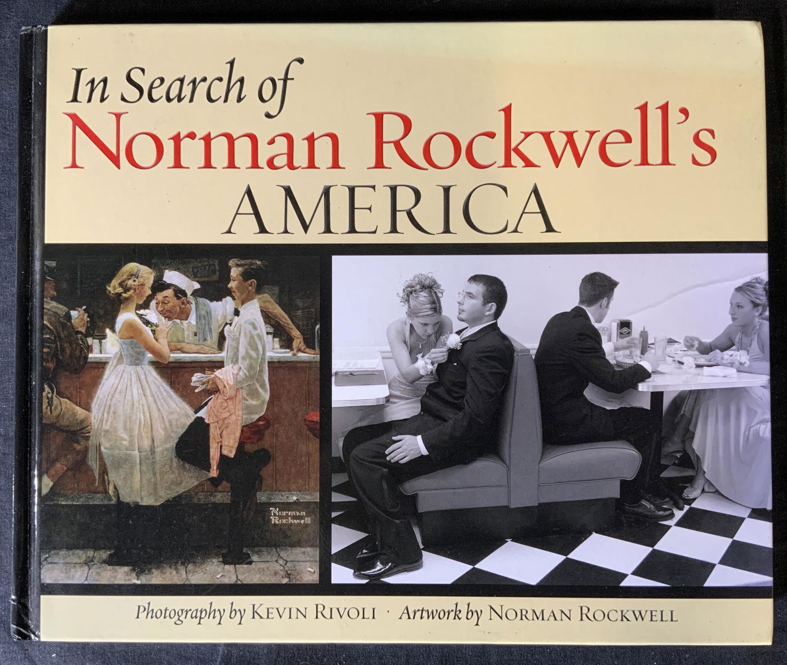 Signed Norman Rockwell Coffee Table Book: Signed Norman Rockwell Coffee Table Book, signature reads ‘Mr Regis Philbin thanks for all you help with this project Enjoy the book Best wishes Kevin Rivoli, inscription to cover reads ‘In search