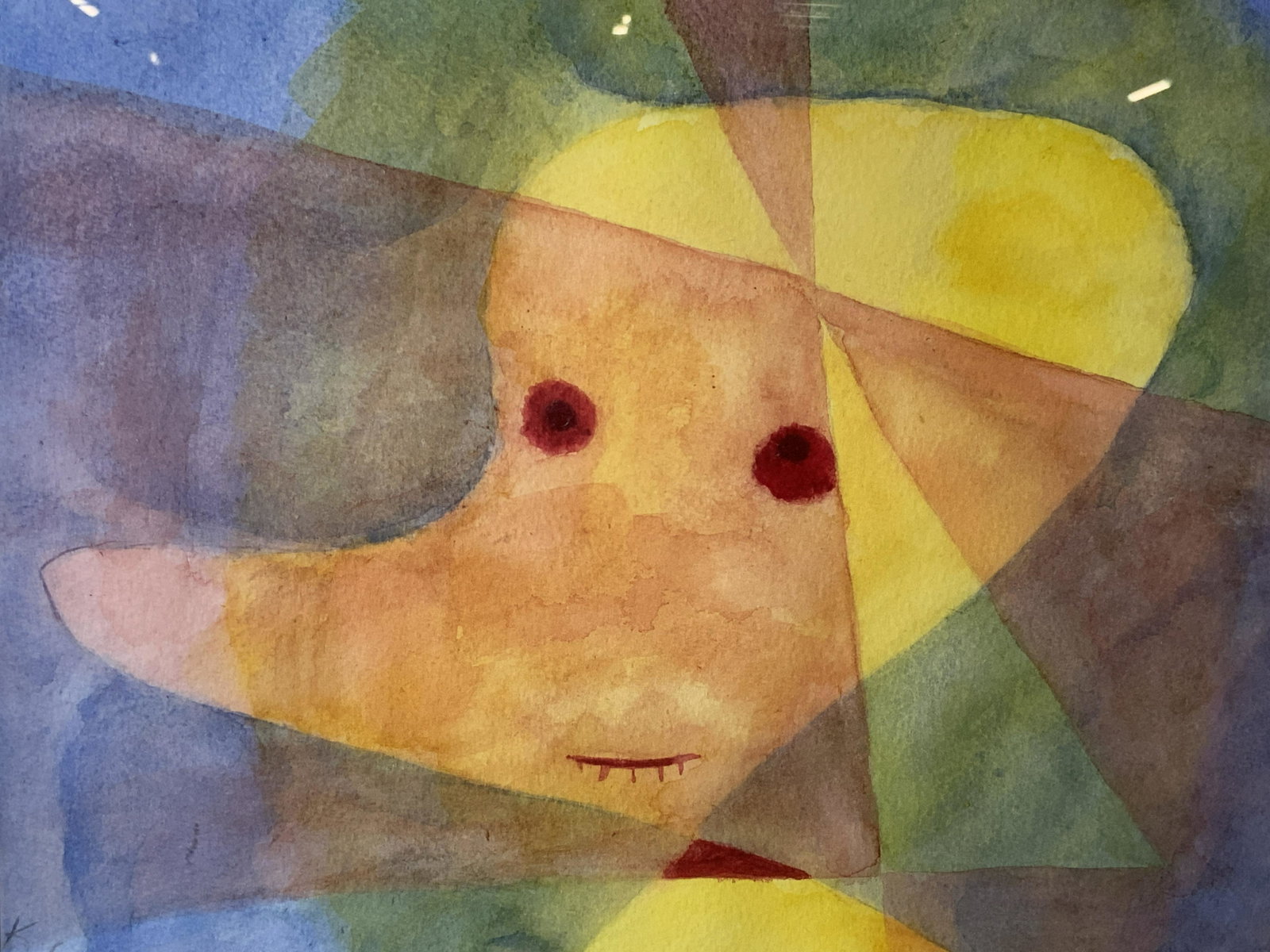 ATTRIBUTED to PAUL KLEE Watercolor on Canvas Paper: Attributed to Paul Klee watercolor on canvas paper, Please Note: All lots that do not carry established documented provenance nor any past record of auction history record are described in the catalog