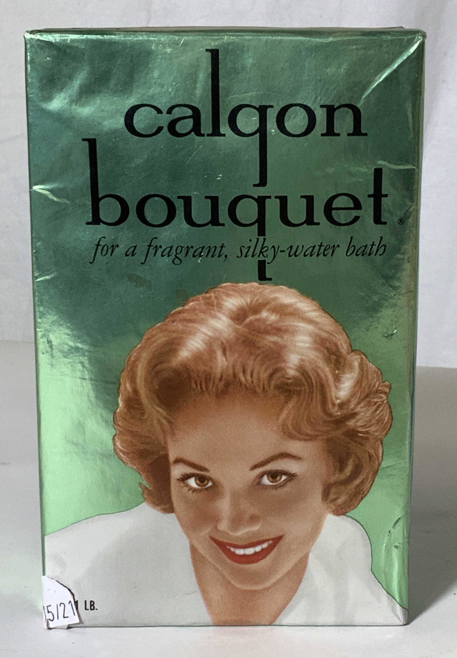 Original Packaging Unopened CALGON Bath Fragrance: Remember the commercial ‘CALGON..Take me Away?’ Here is a sealed vintage c. 1960s box of CALGON bath water softener/cleanser. Comes in shines metallic package with picture of lady on front. Unopen