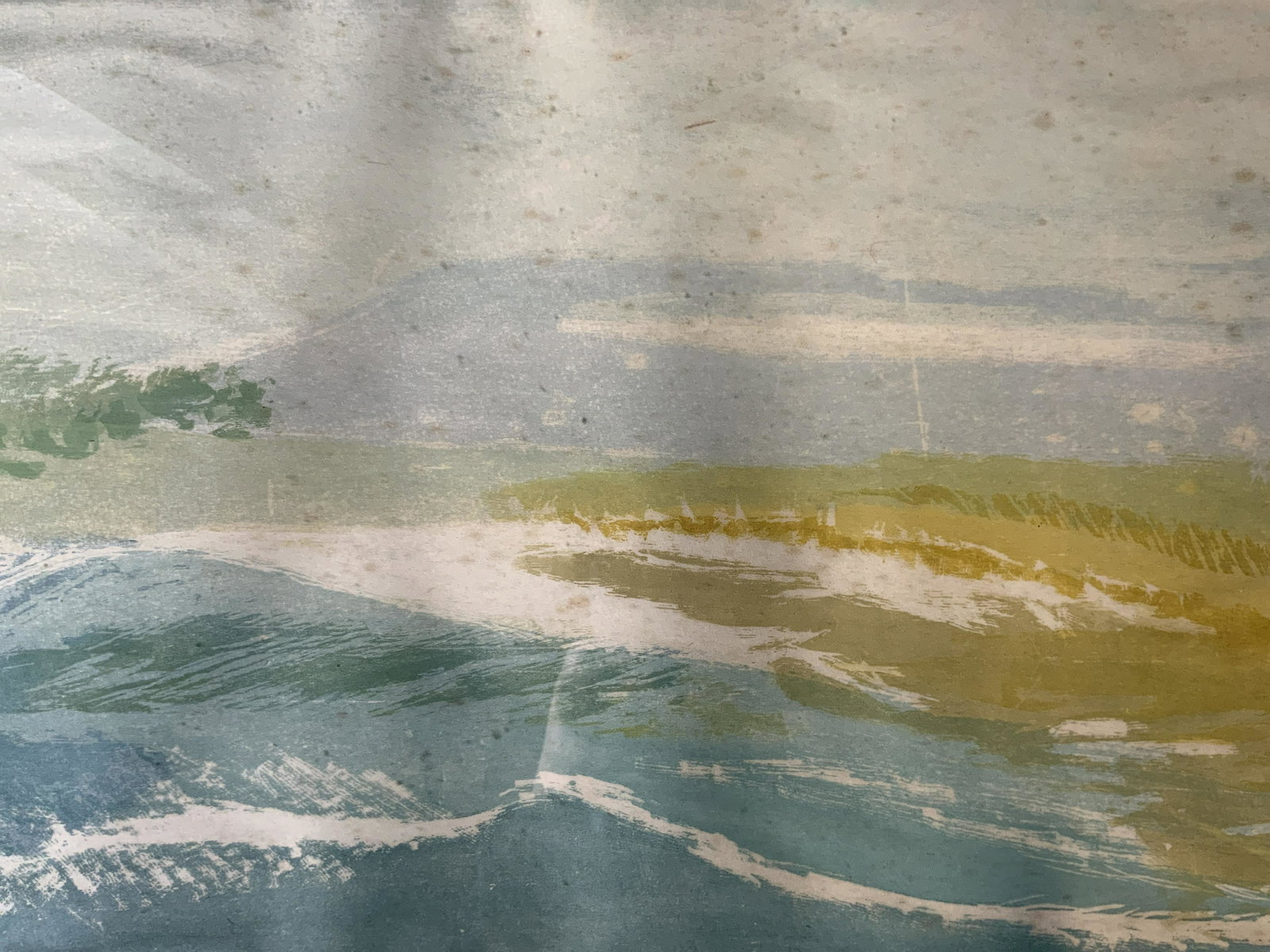 RUTH KERKOVIUS Signed Lithograph 1963: RUTH KERKOVIUS Signed Lithograph 1963, signature to lower right reads ‘Ruth KERKOVIUS’, edition to lower left reads ‘24/30 1963’, inscription reads ‘Land and Sea’, subject an abstract land