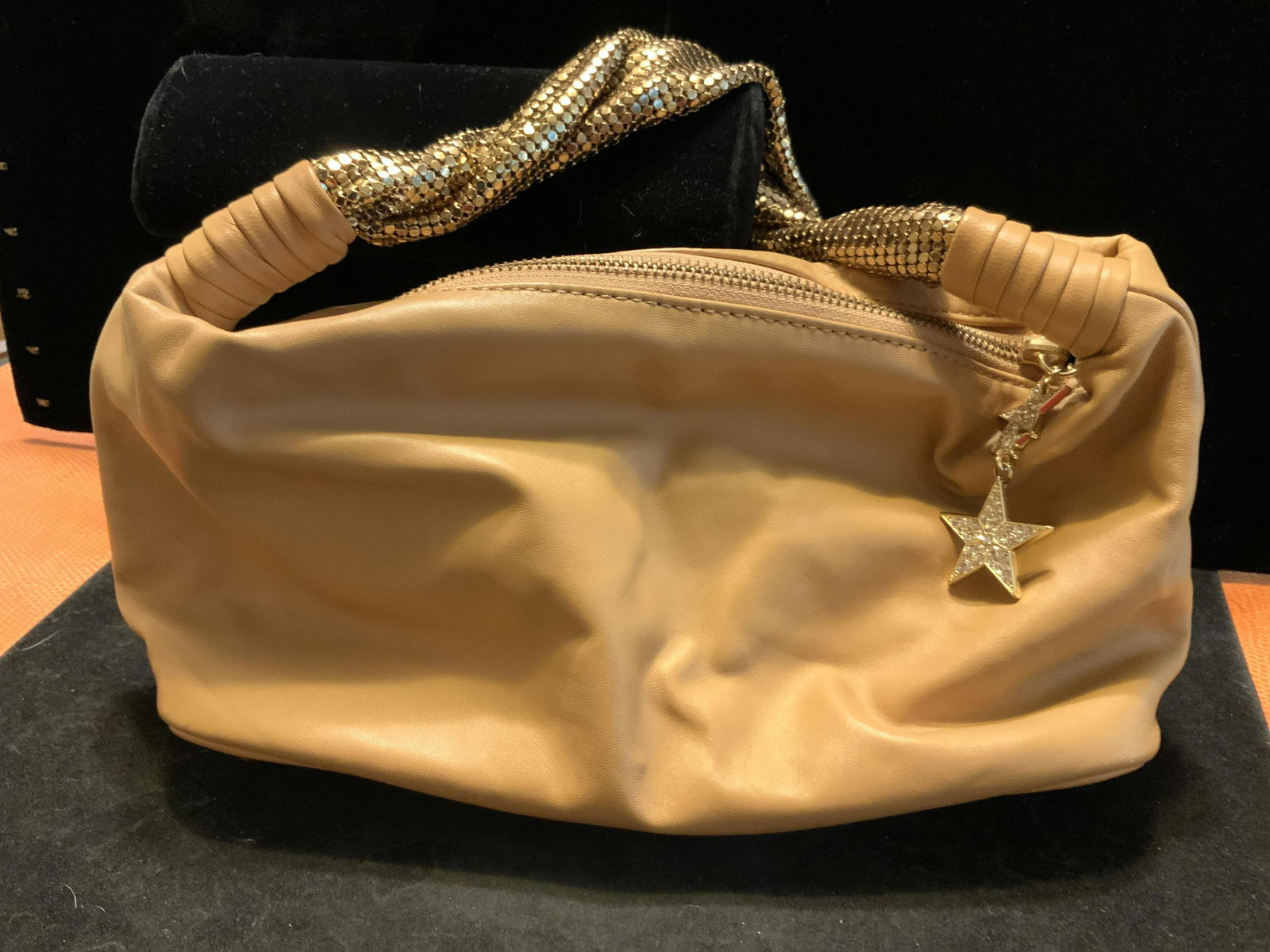 BEVERLY FELDMAN  Camel Leather Pocket Book (1 of 16)