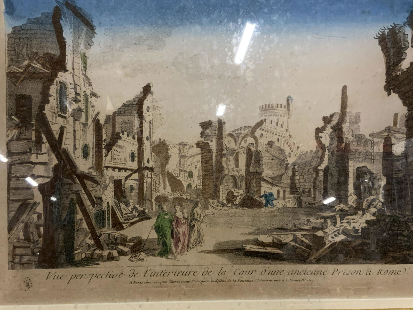 French Lithograph of Roman Ruins (1 of 10)