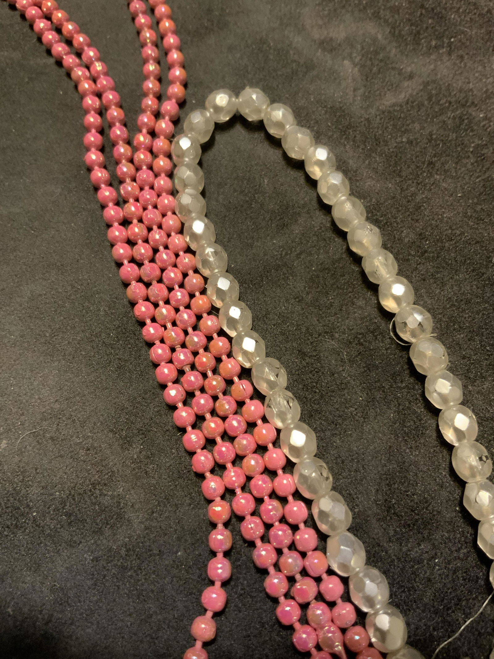 Pink Bead Eye Glass Chain, and Bracelet (1 of 10)