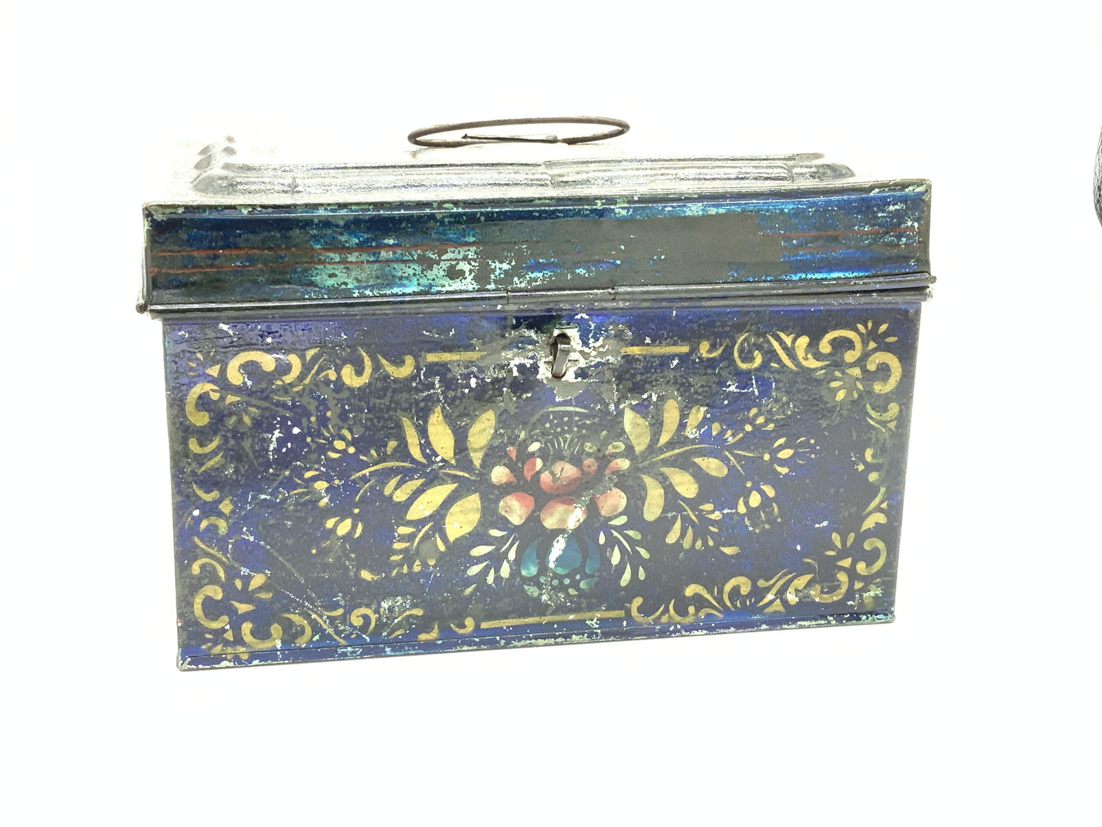 Collectible Vintage Toleware Keepsake Box (1 of 7)