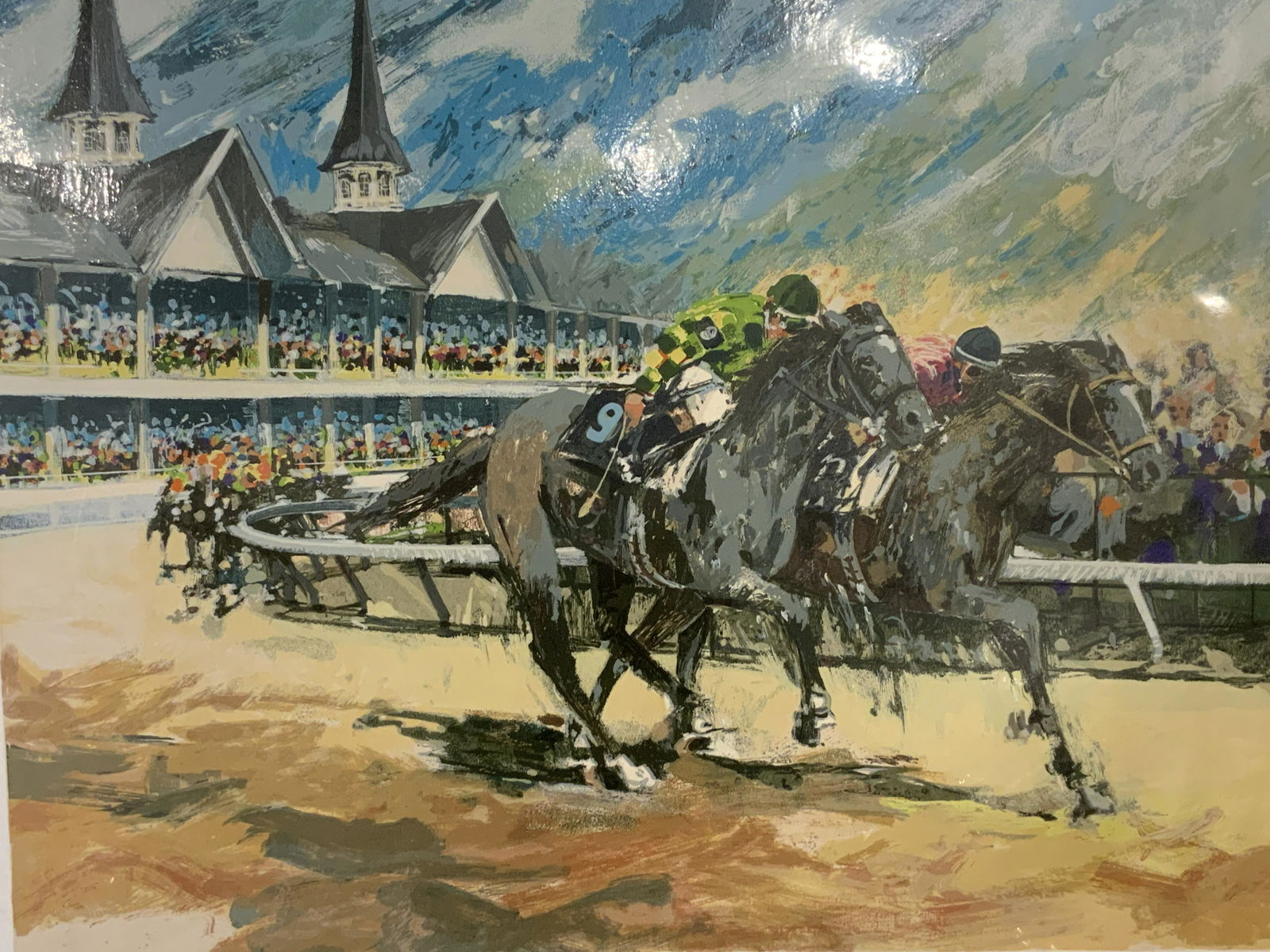 Signed Ltd Ed Lithograph of Horse Derby (1 of 10)