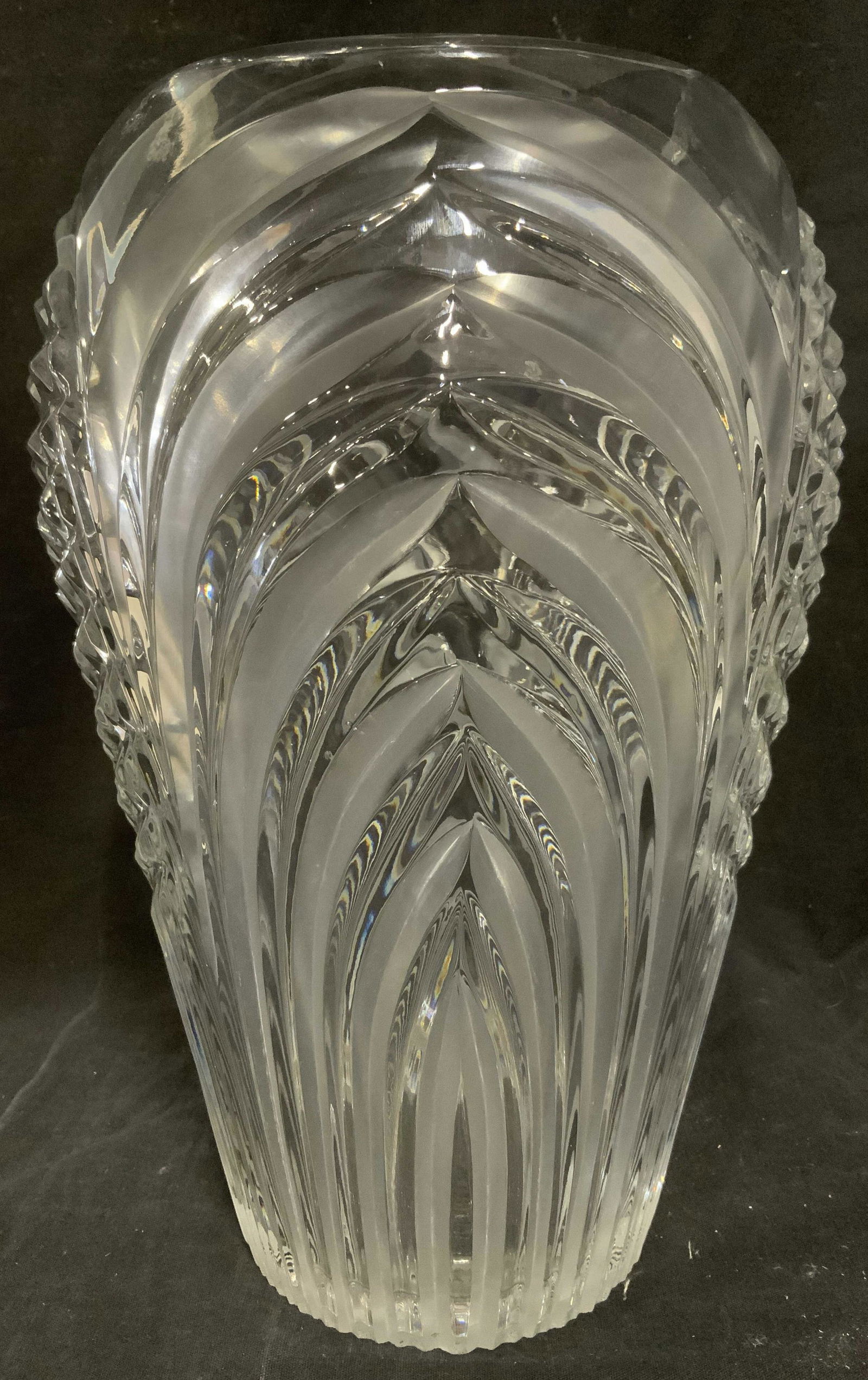 Cut Art Glass Vase Vessel (1 of 6)