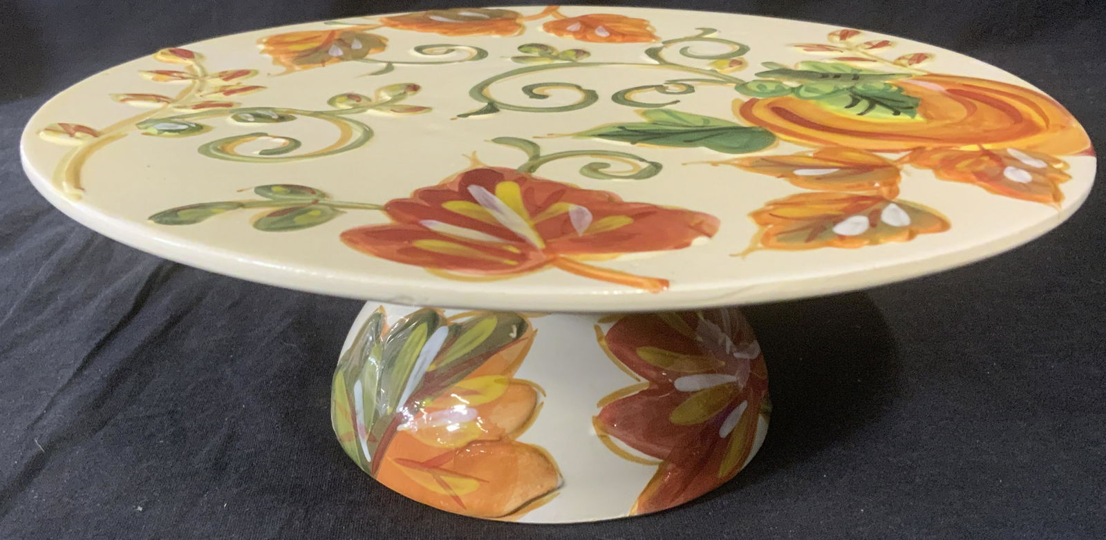Hand Painted Ceramic Compote (1 of 5)