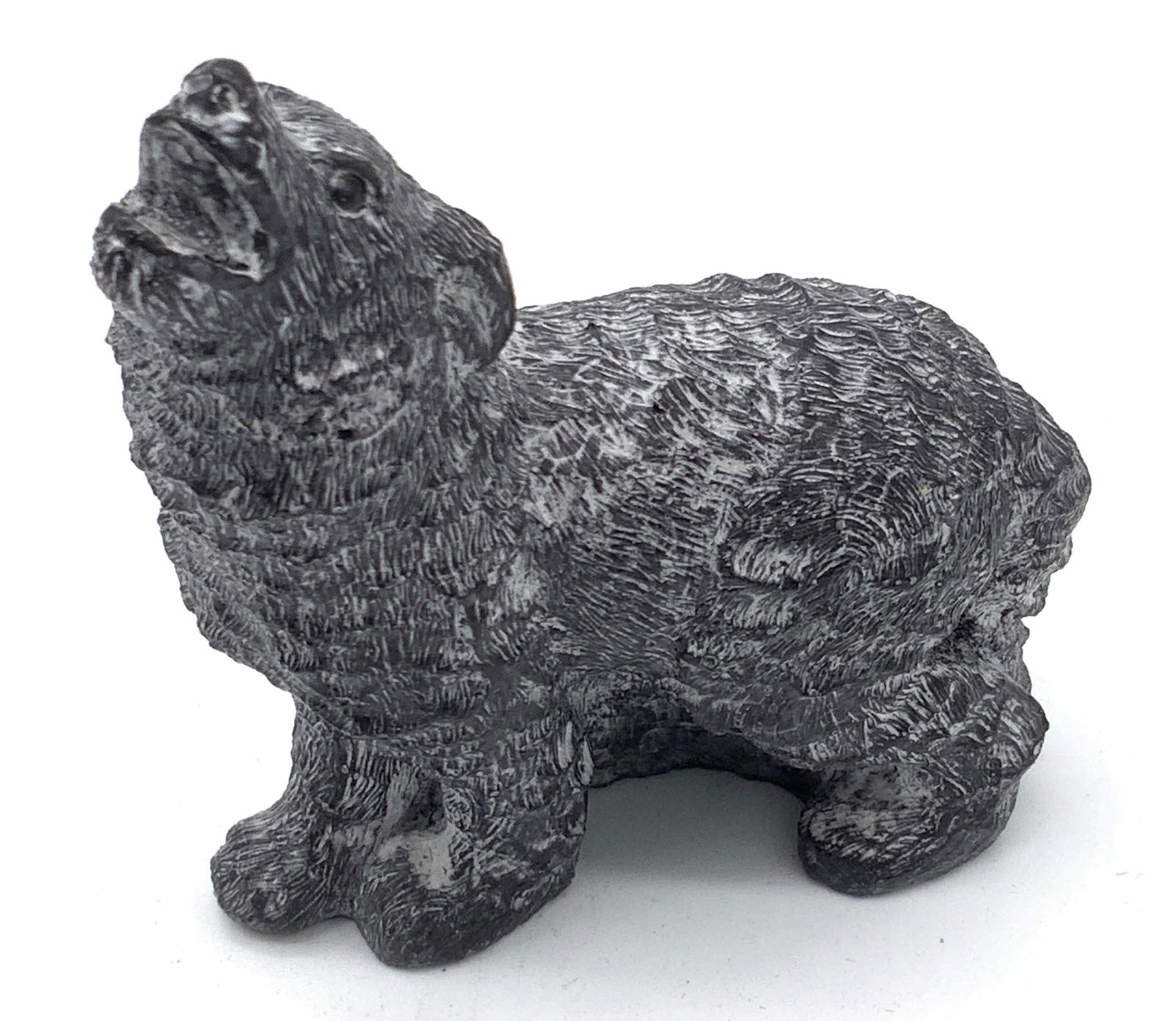3 Carved Canadian Soapstone Figurals, Wolf & More (1 of 11)