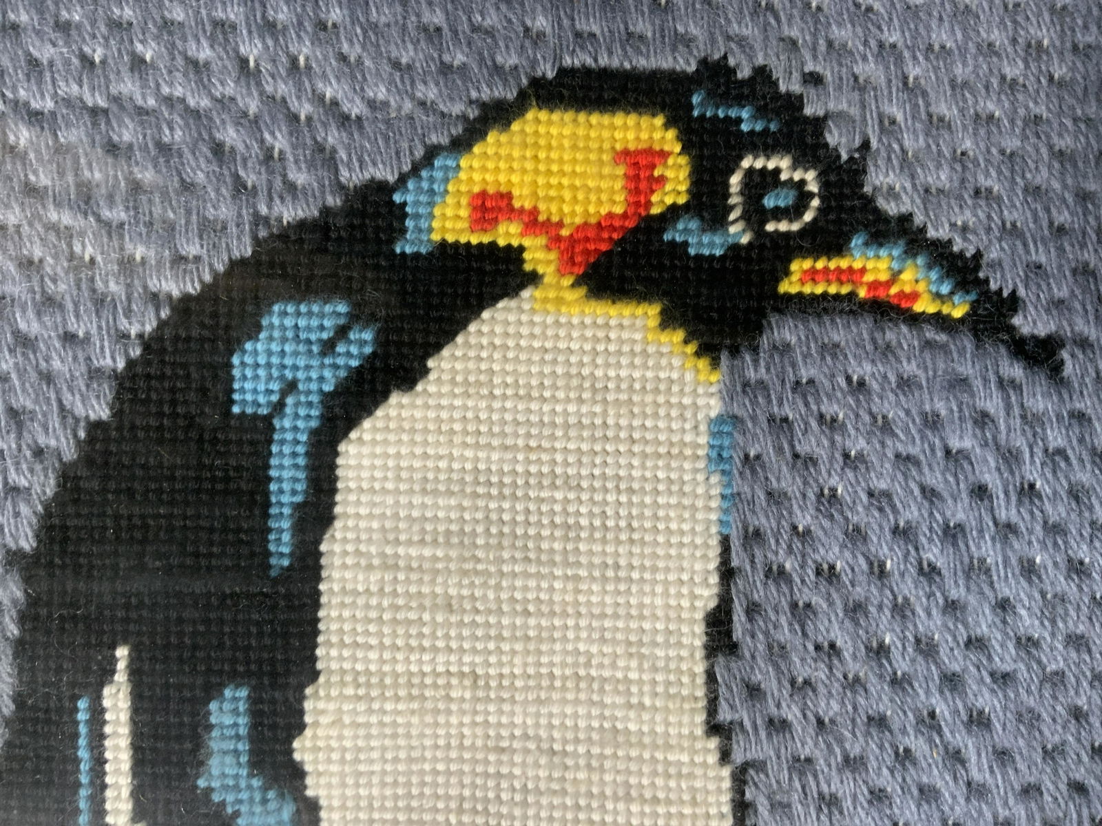Pair Penguin Needlepoint Artworks (1 of 6)