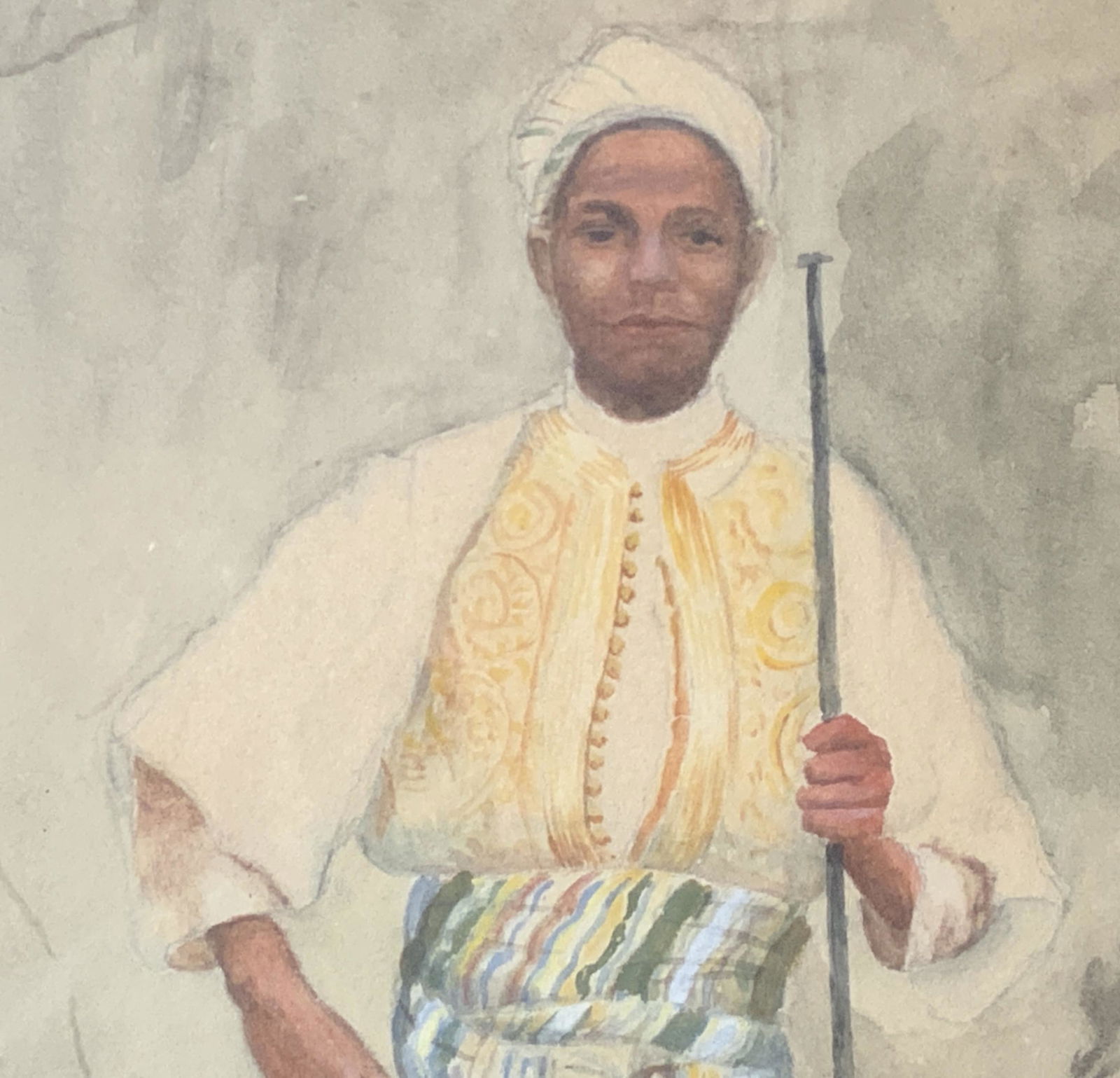 Watercolor Portrait Painting on Paper, Artwork (1 of 8)