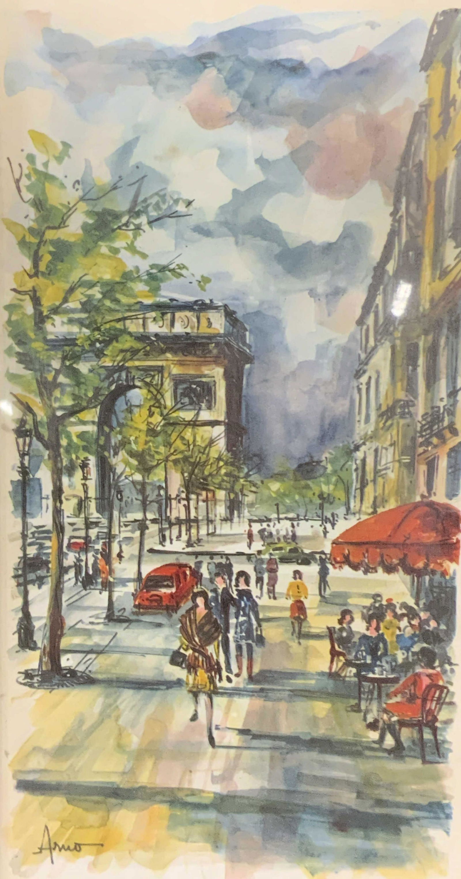 Signed Offset Lithograph of Paris (1 of 8)