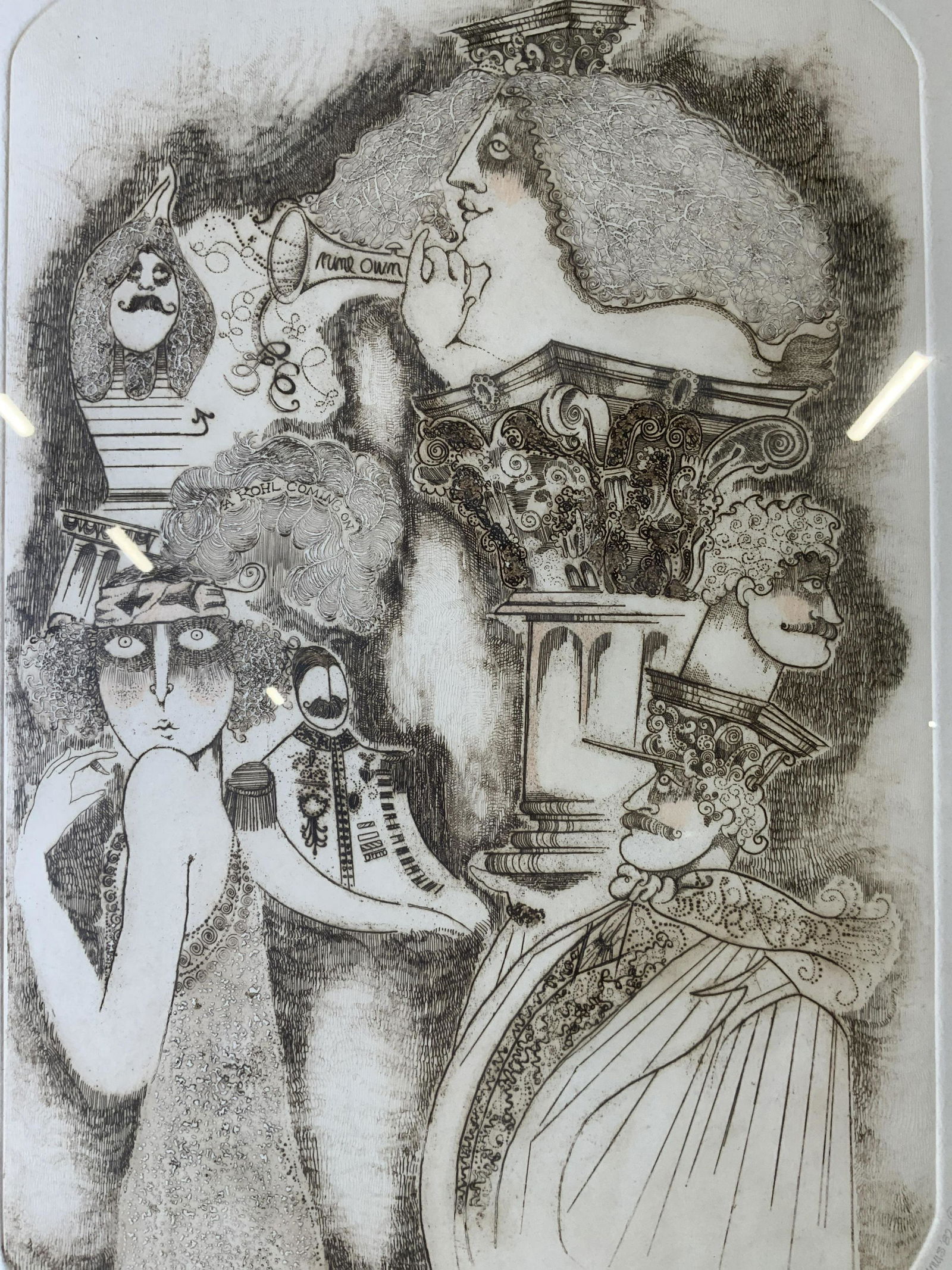 CAROL TRAVERS LUMMUS Signed Etching 1982 (1 of 8)