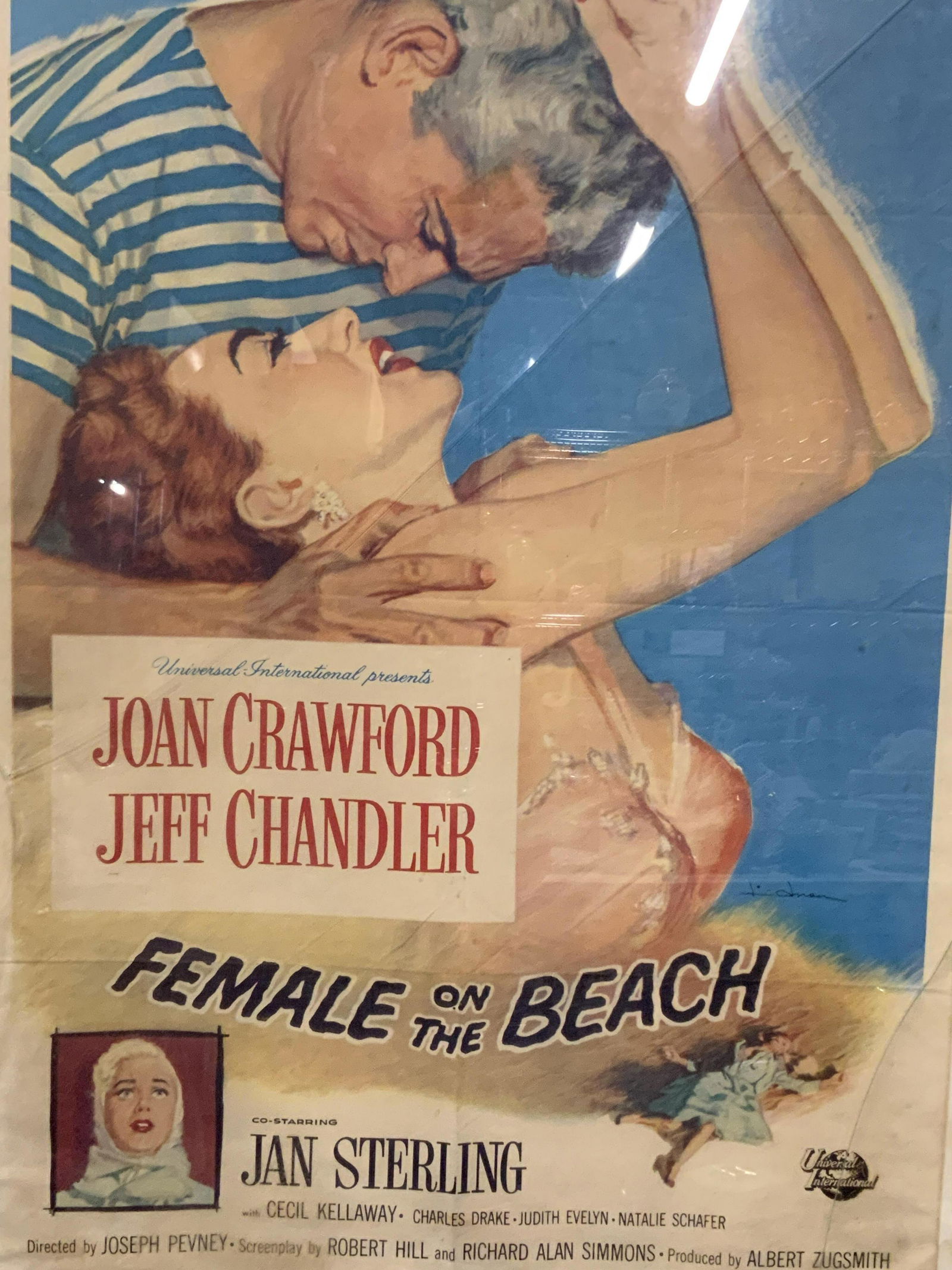 Offset Litho ‘Female on the Beach’ Film Poster (1 of 9)