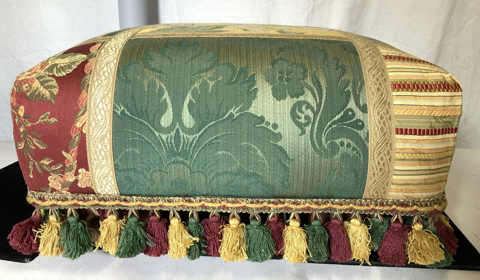 Passamaneria Toscana Brocade Fabric Foot Stool (1 of 10)