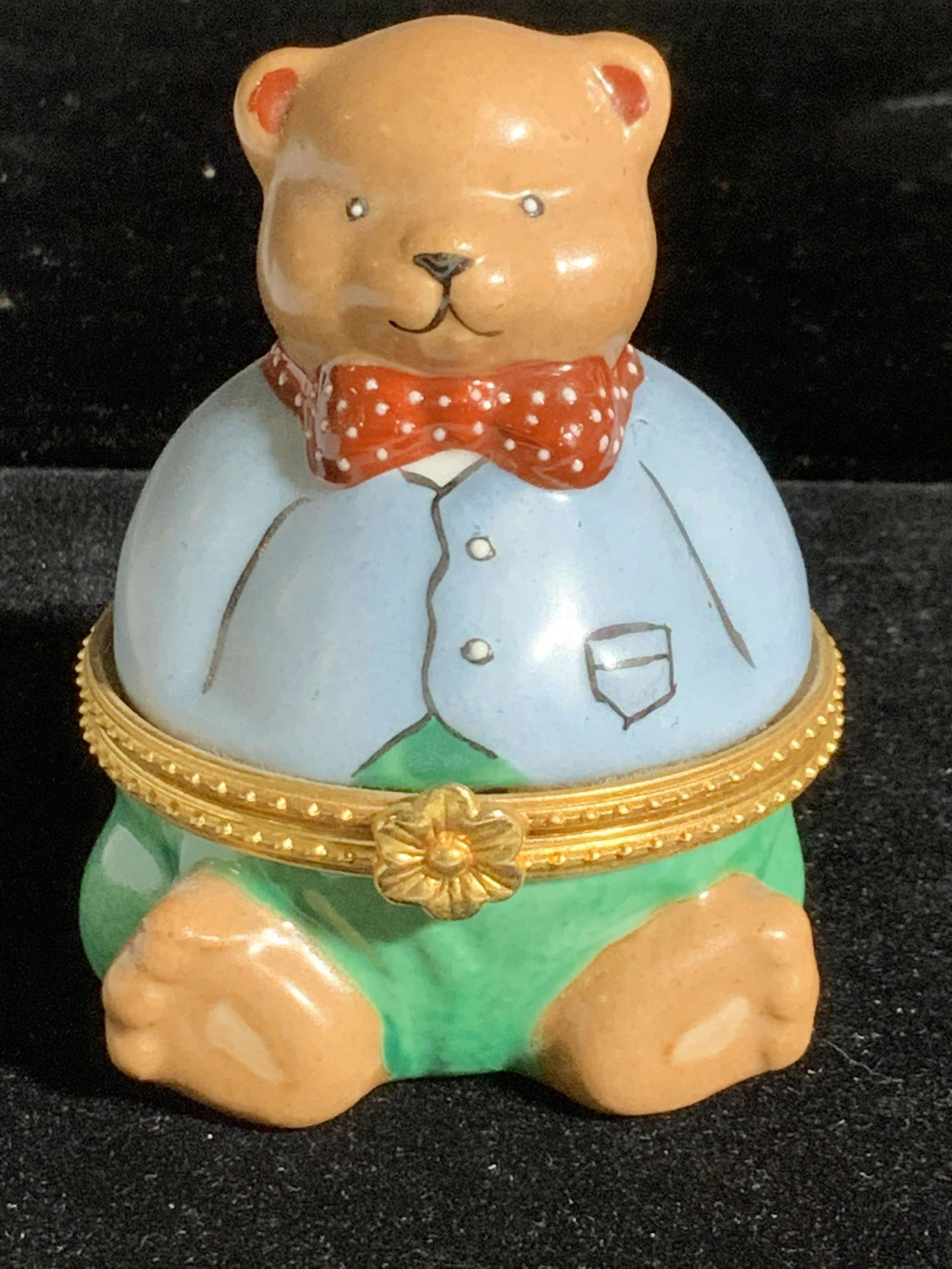 Collectible Bear Figural Hinged Box, CBK LTD (1 of 5)