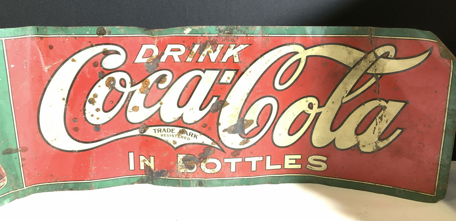Vintage Metal Coca Coca Collectible Ad Sign, 34in. (1 of 6)