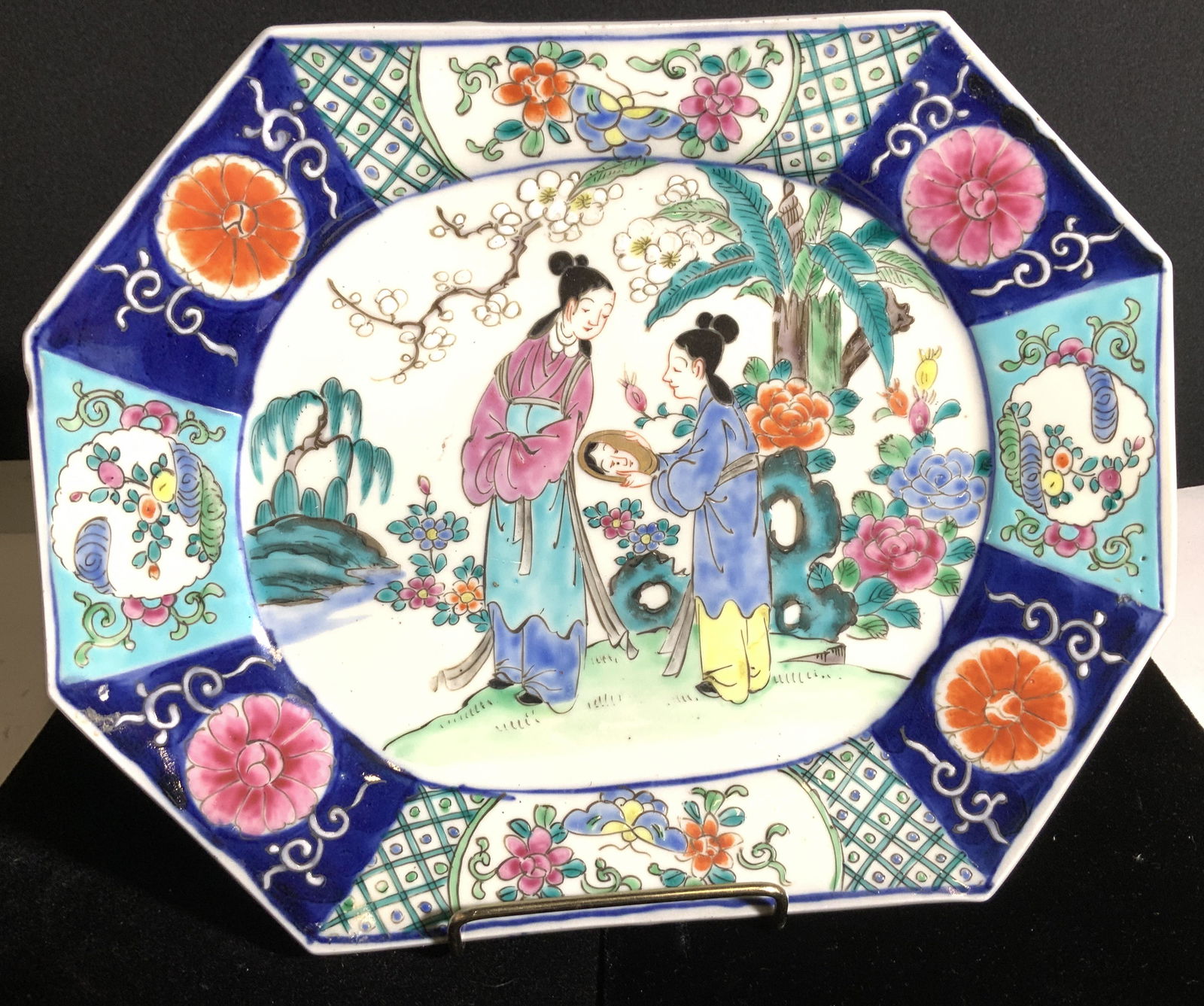 Signed Vintage Hand Painted Ceramic Stoneware (1 of 8)