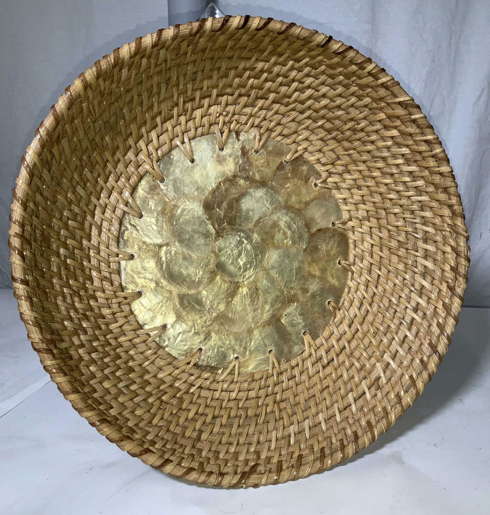 Woven Shell Vintage Centerpiece Basket, (1 of 5)