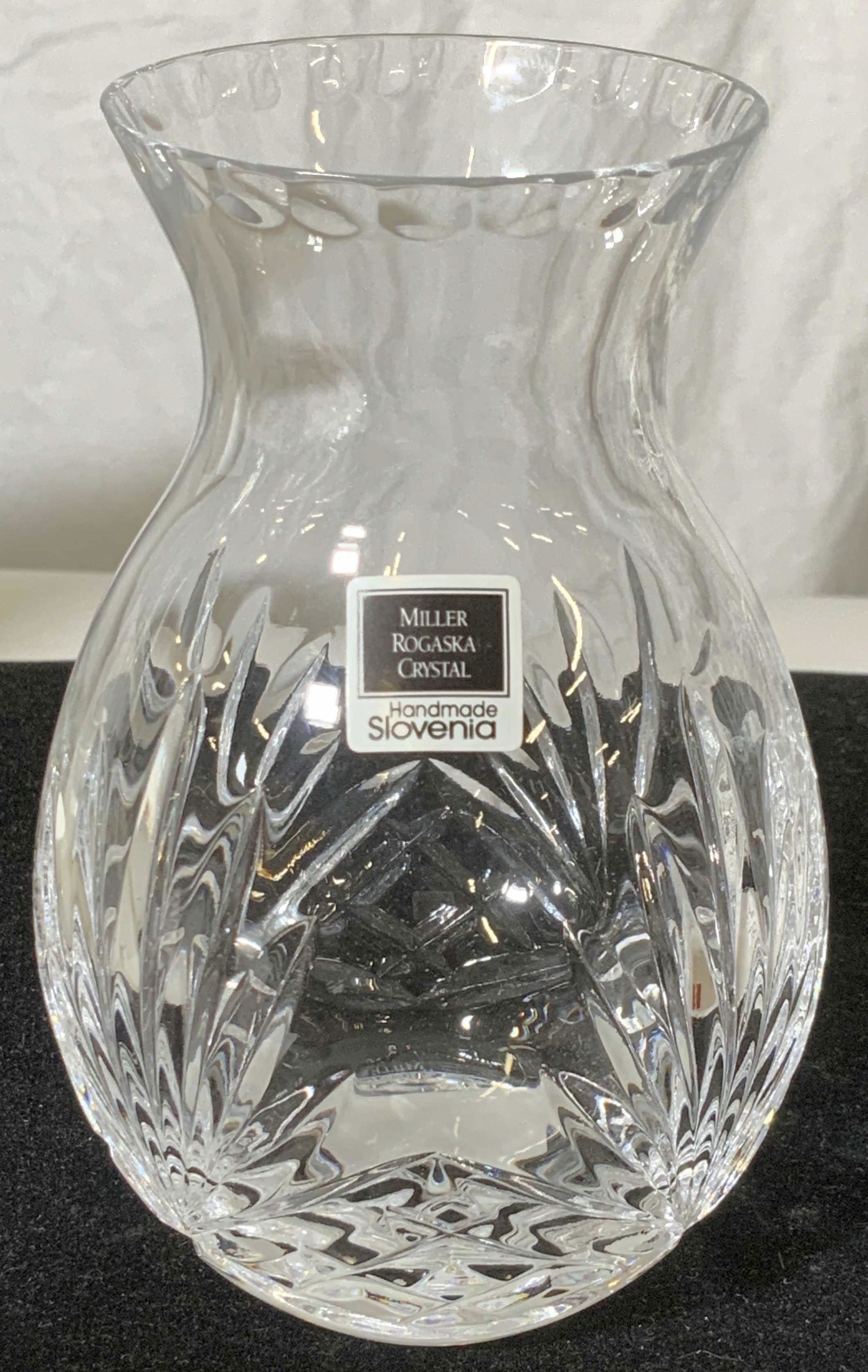 Marked Miller ROGASTA Crystal Bud Vase in Gift Box (1 of 6)
