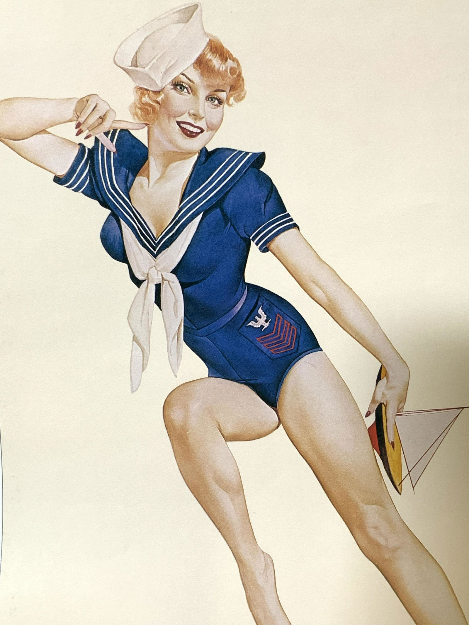 Vintage ALBERTO VARGAS Pin-up Girl Lithograph (1 of 8)