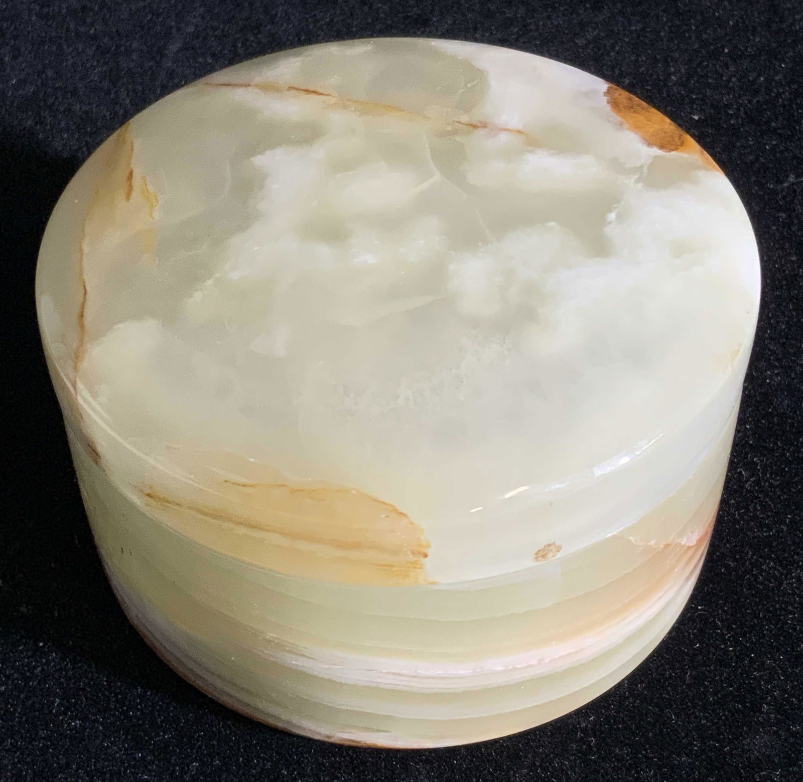 Natural Green Stone Lidded Trinket Box (1 of 7)