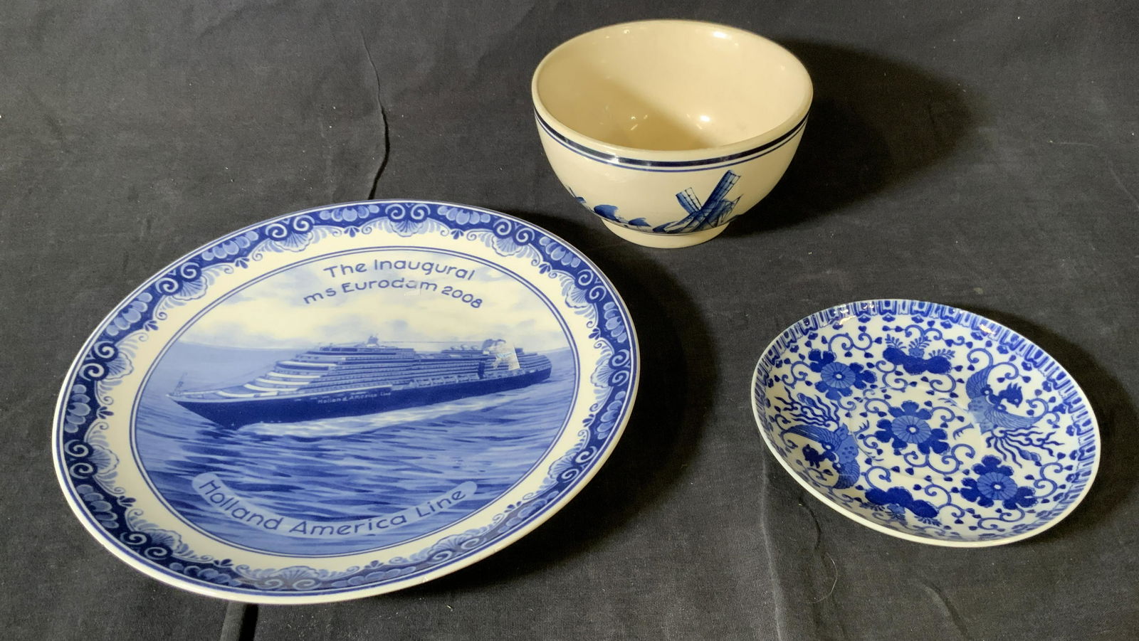 Lot 3 Blue & White Dishes (1 of 5)