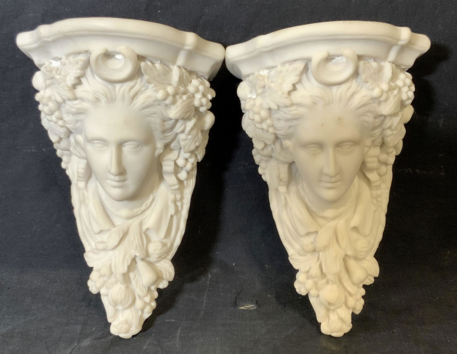 Pair Resin Shelf Wall Sconces (1 of 8)