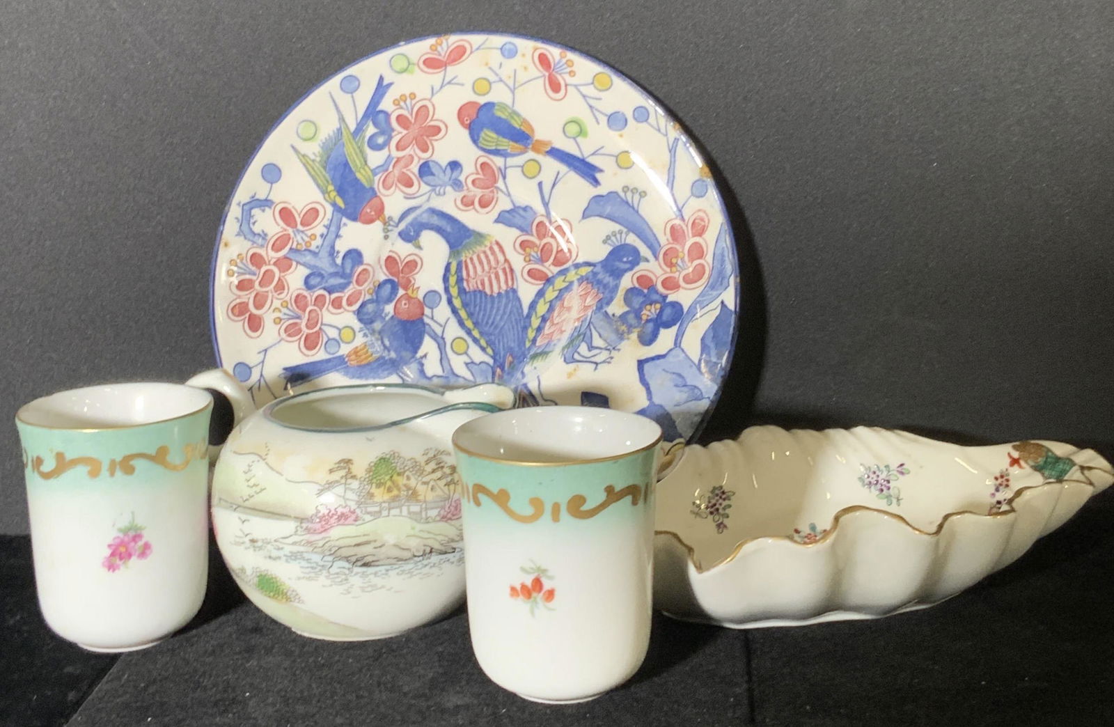 Lot 5 Vintage Hand Painted Porcelain Tableware (1 of 20)
