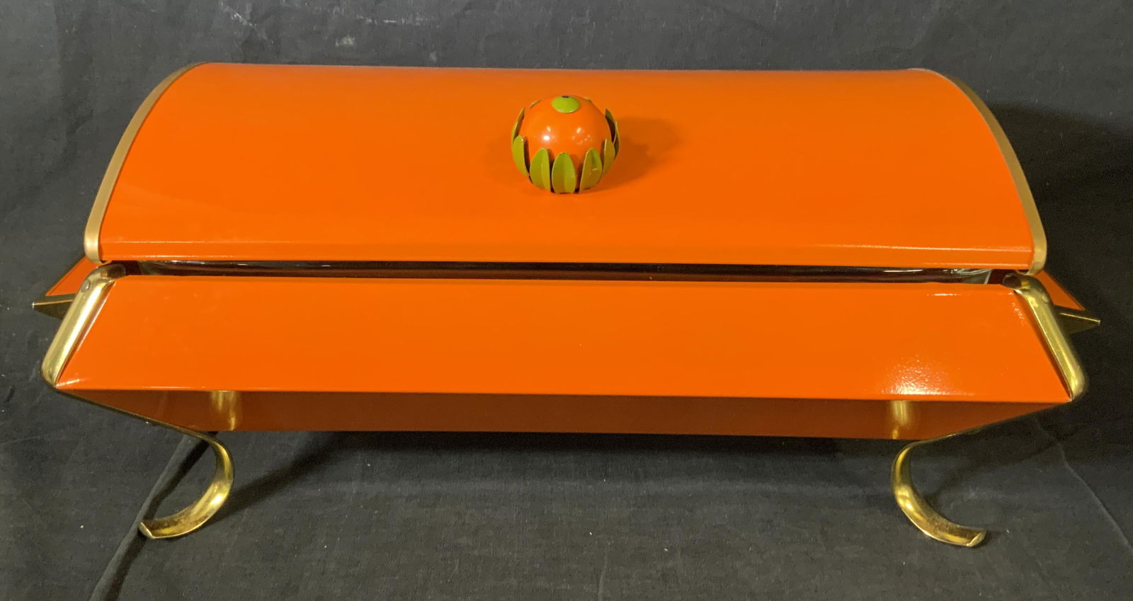 Vintage FIRE KING Enameled Footed Server (1 of 10)