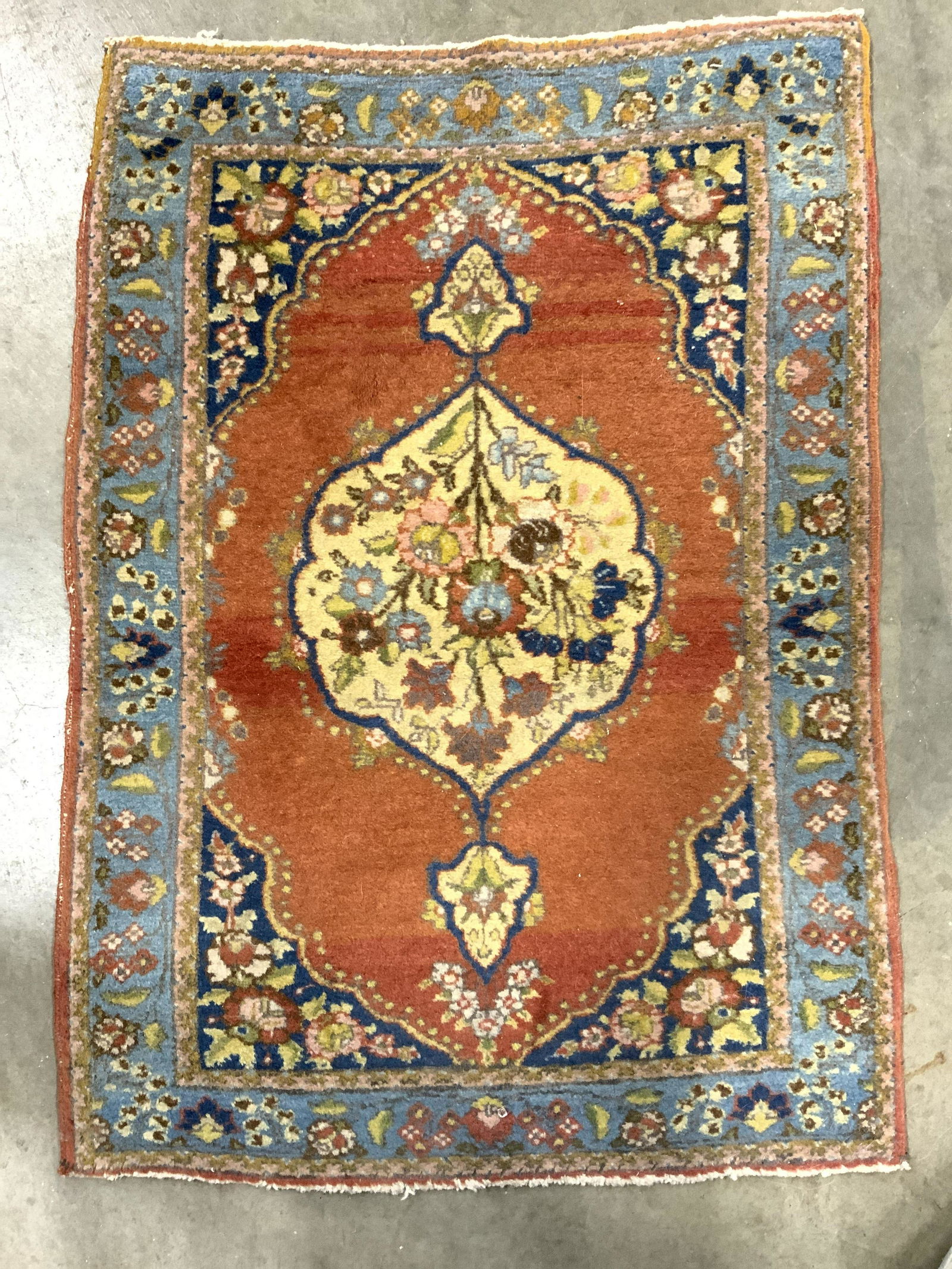 Vintage Handmade Oriental Wool Rug (1 of 8)