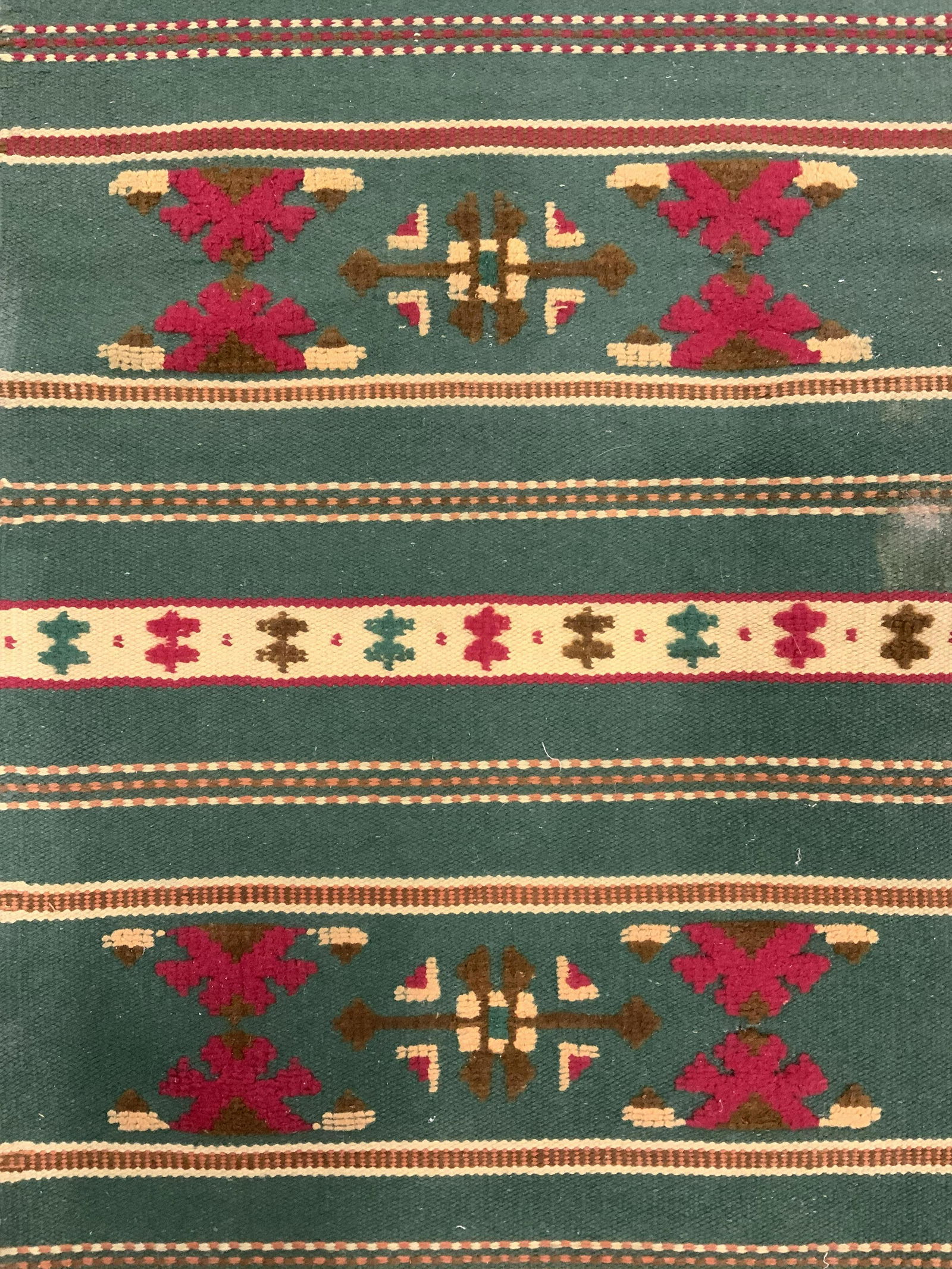 Vintage Handmade Tribal Style Wool Rug (1 of 7)