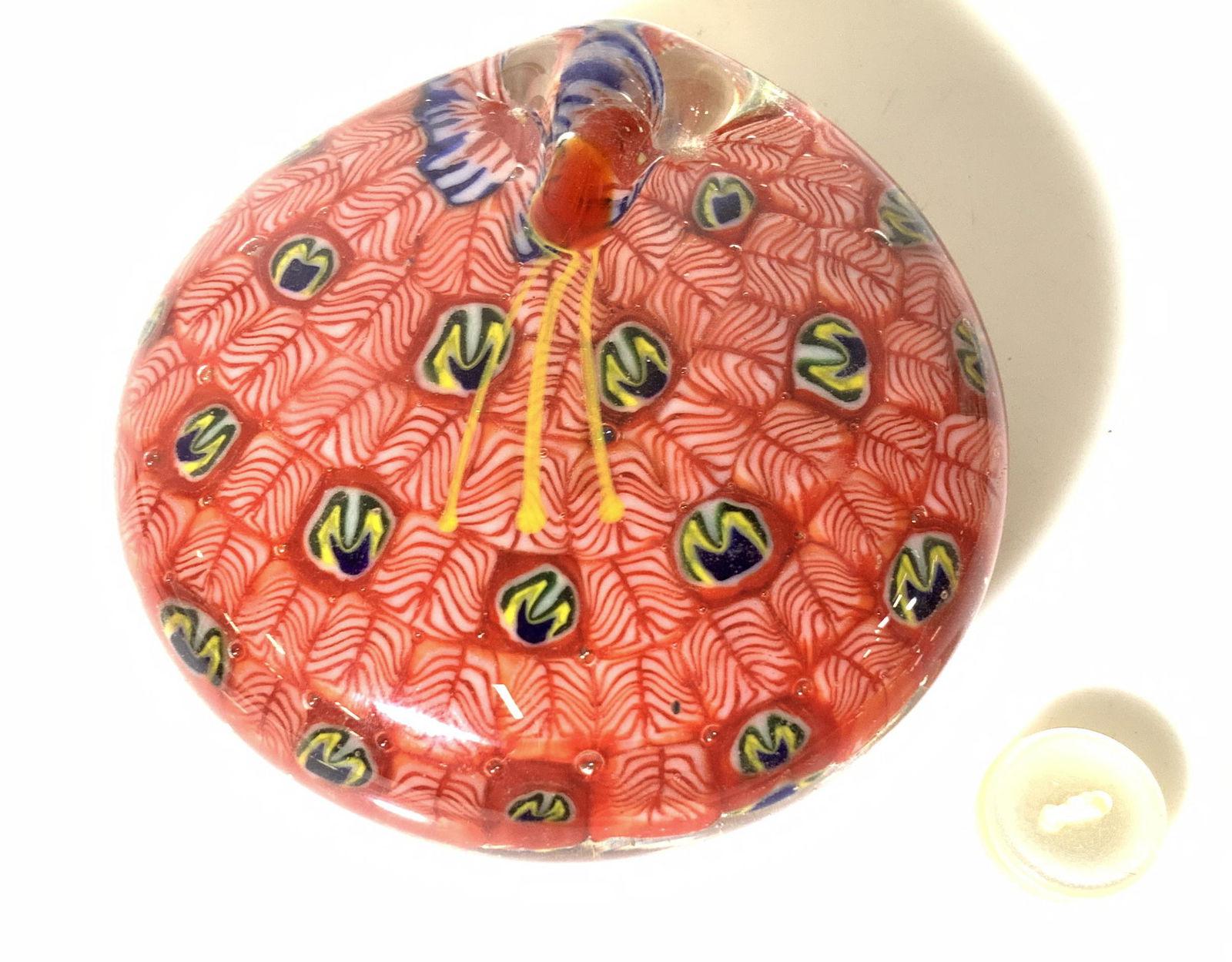 Vintage MURANO PEACOCK Paperweight (1 of 8)