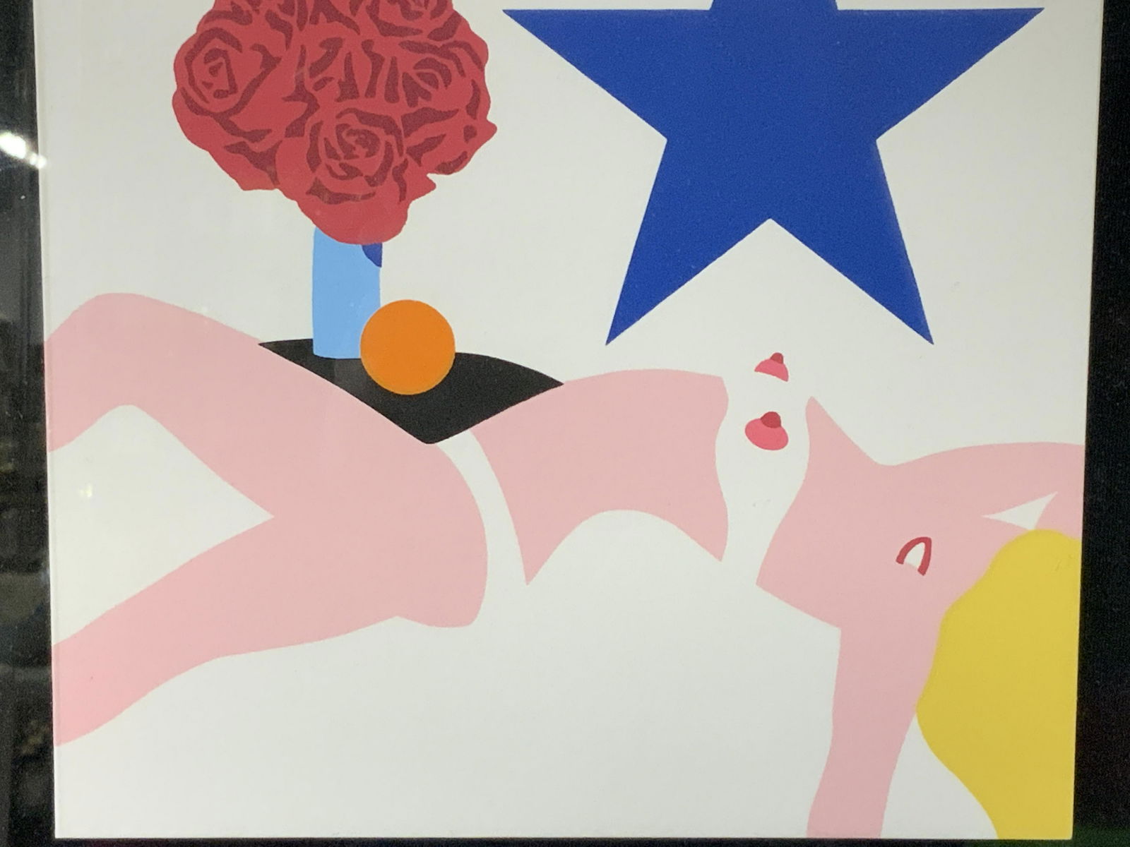 Silk Screen from Banner by Tom Wesselmann: Silk screen from Banner by Tom Wesselmann, text to reverse reads ‘Silk screen from Banner by Tom Wesselmann for Multiples Inc 1969’ and ‘Printed in West Germany’, subject an abstract female nu