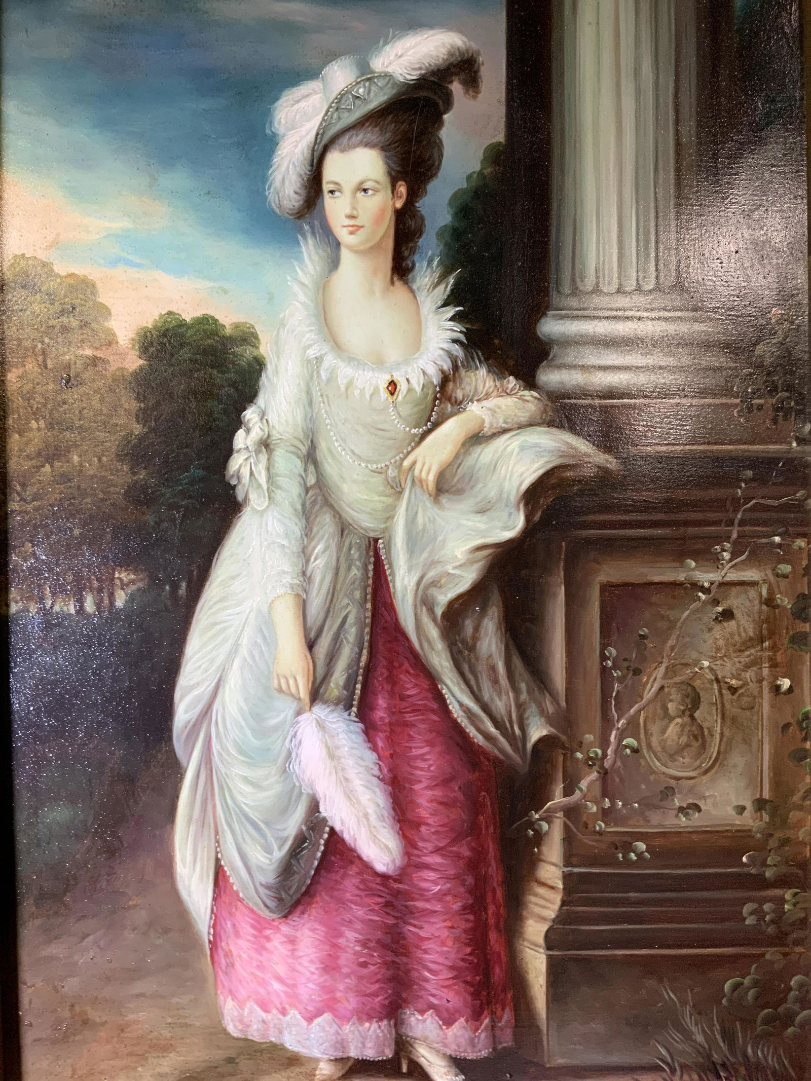 K MILLS Signed Oil Portrait Painting Artwork (1 of 14)