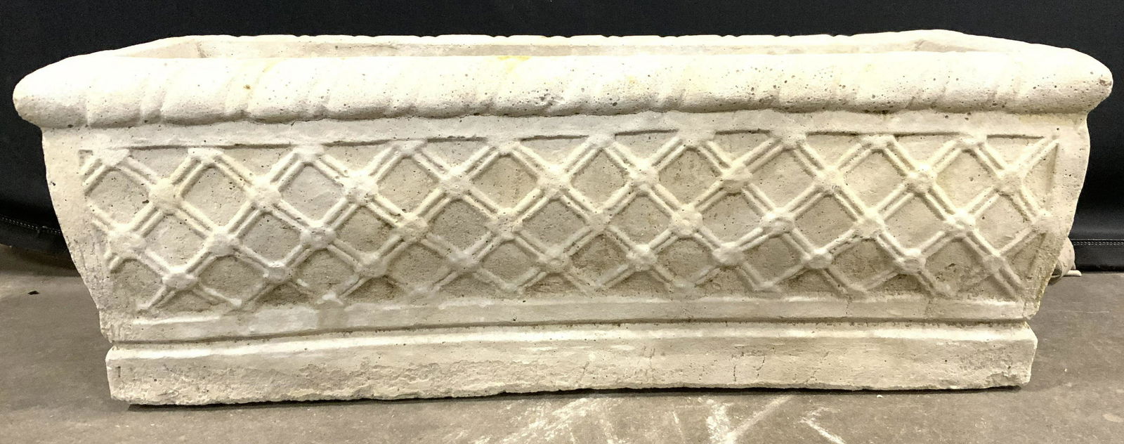 Rectangular Shaped Cement Outdoor Planter (1 of 10)