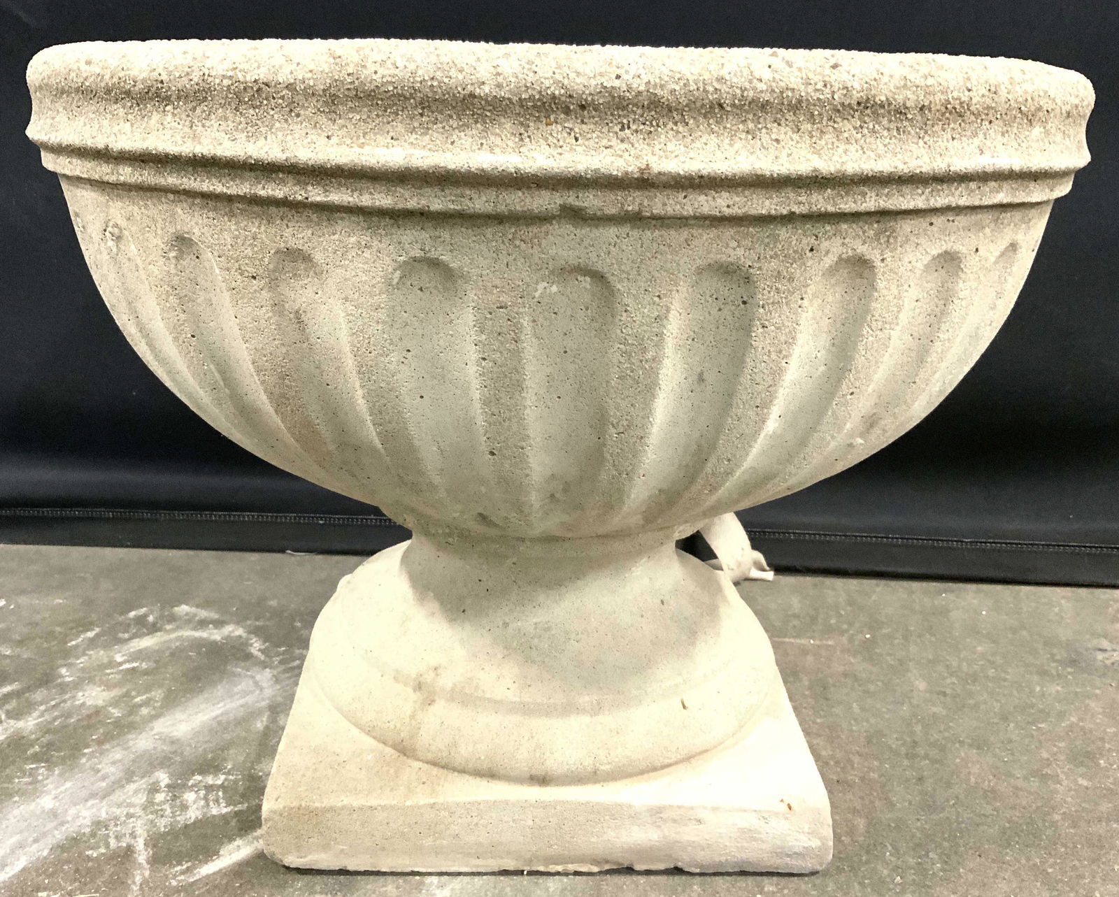 Pedestaled Outdoor Cement Planter (1 of 10)