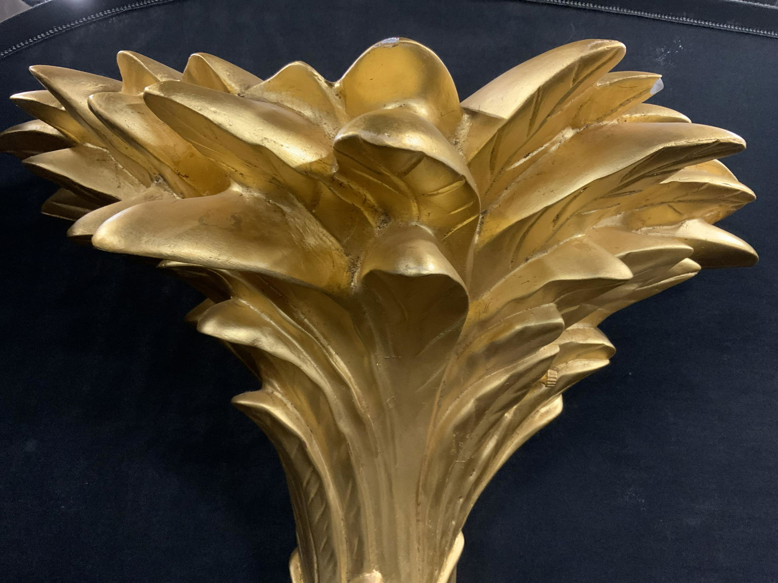 Oversized Gilded Wall Lamp 80 in H (1 of 10)