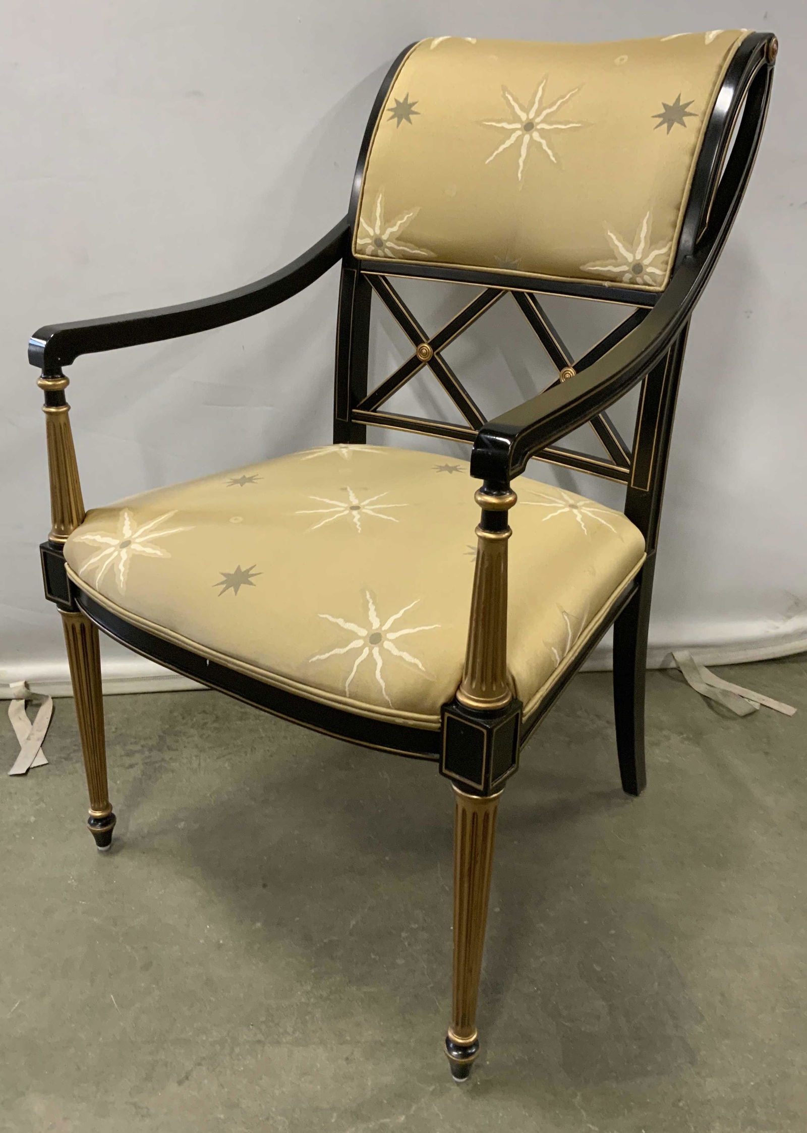 HENREDON Upholstered Regency Style Arm Chair (1 of 15)