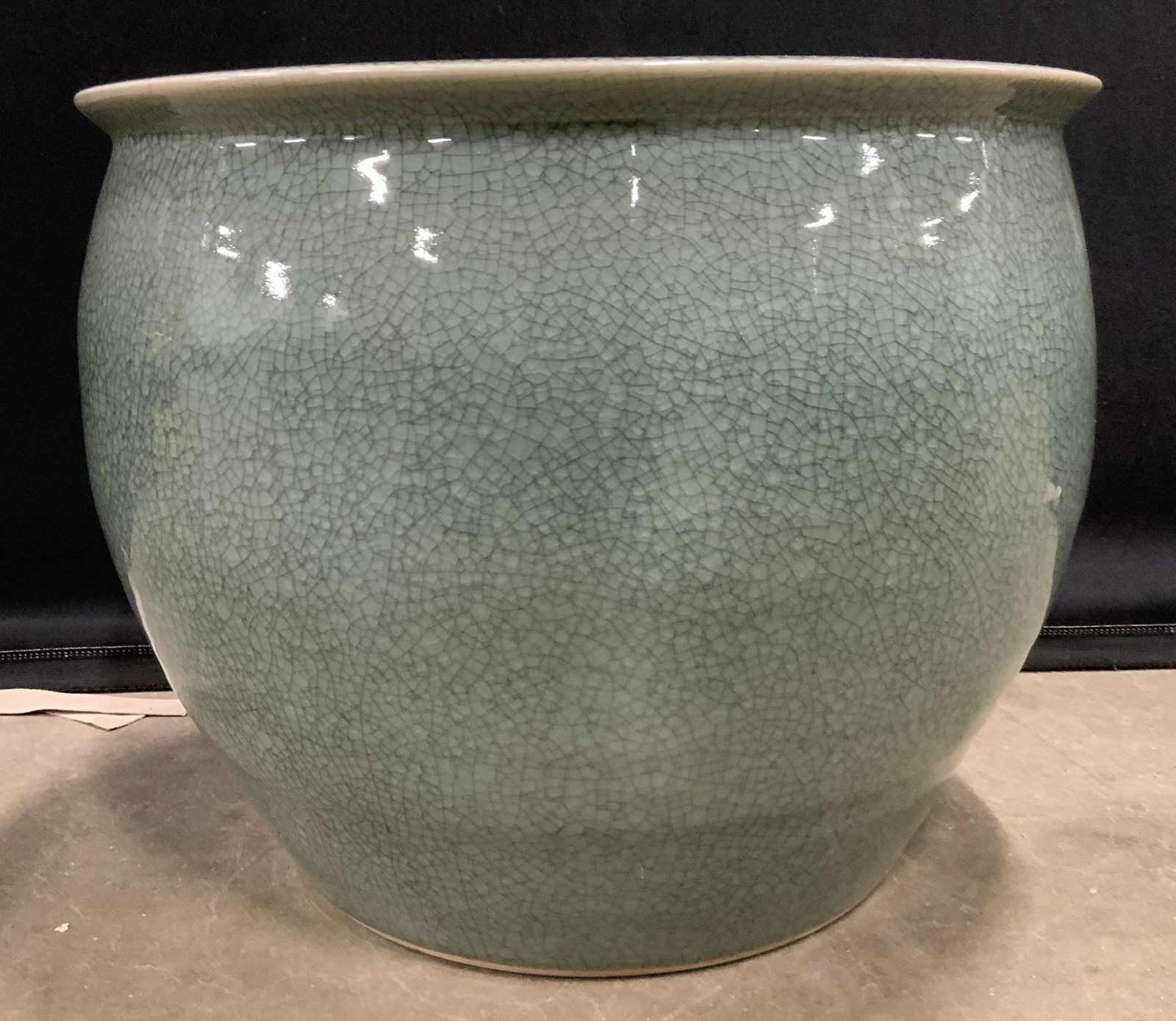 Glazed Asian Celadon Ceramic Planter (1 of 9)