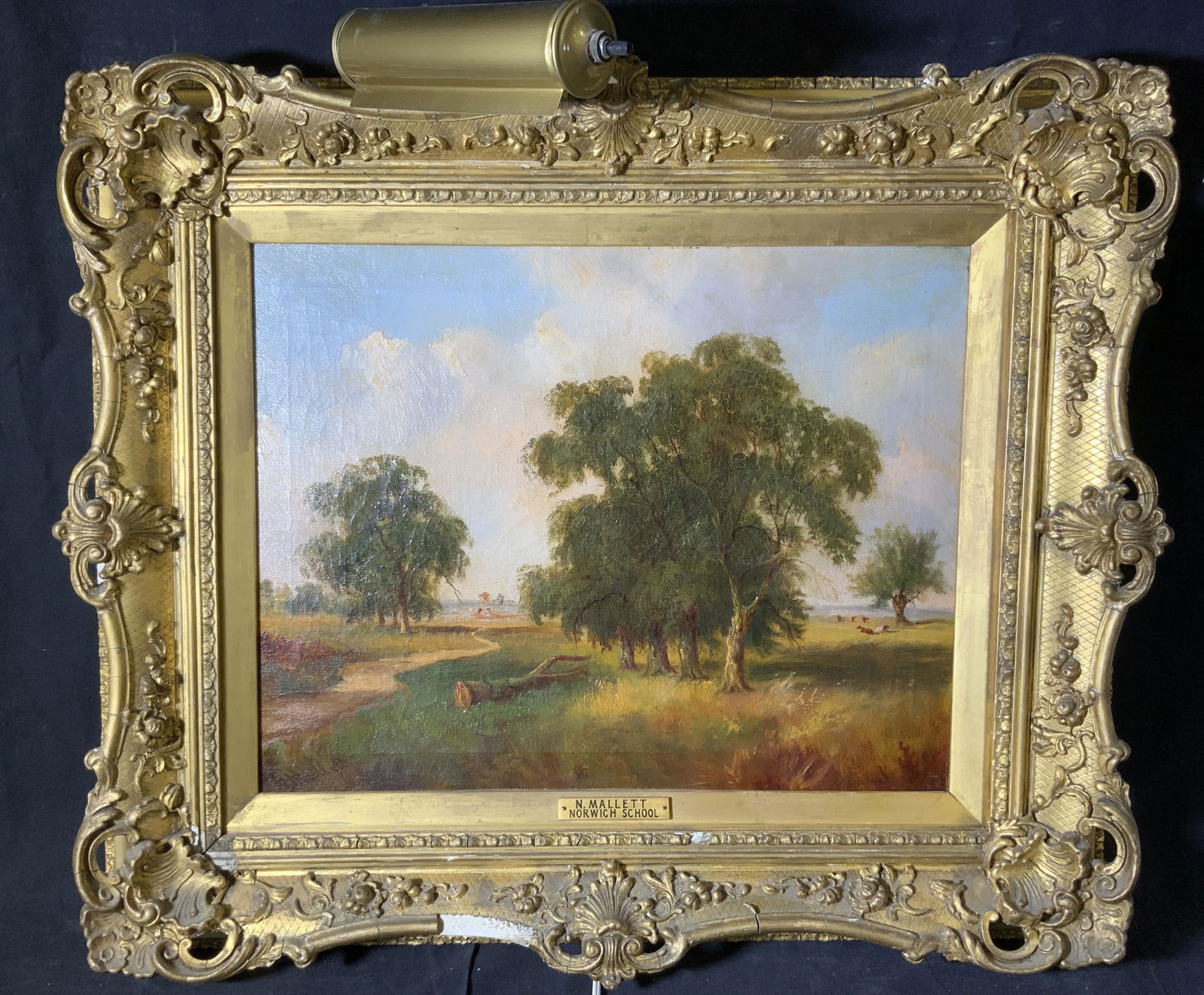 N MALLETT Signed Landscape Oil Painting (1 of 11)