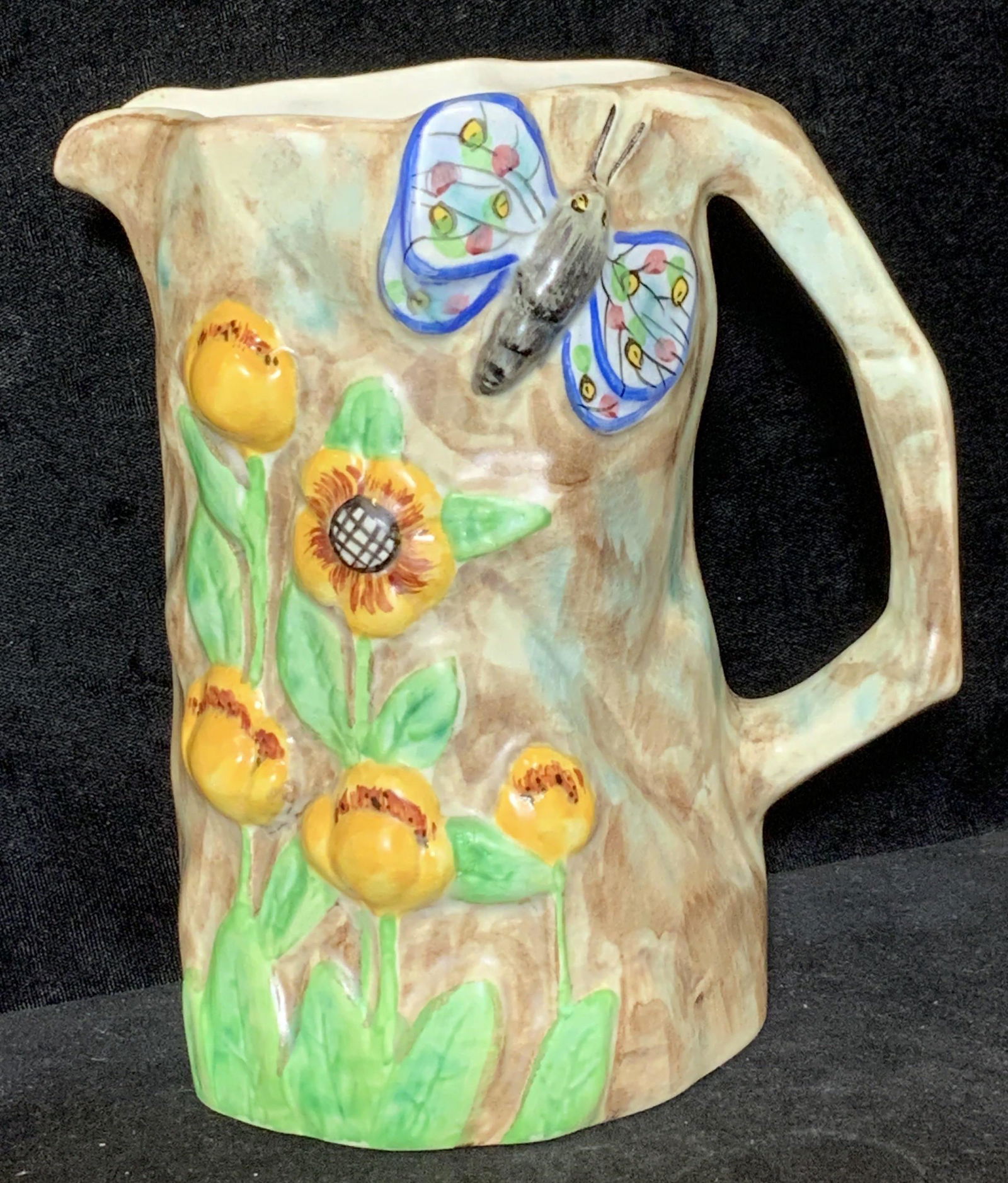 RADFORD England Butterfly Ware Majolica Pitcher (1 of 12)